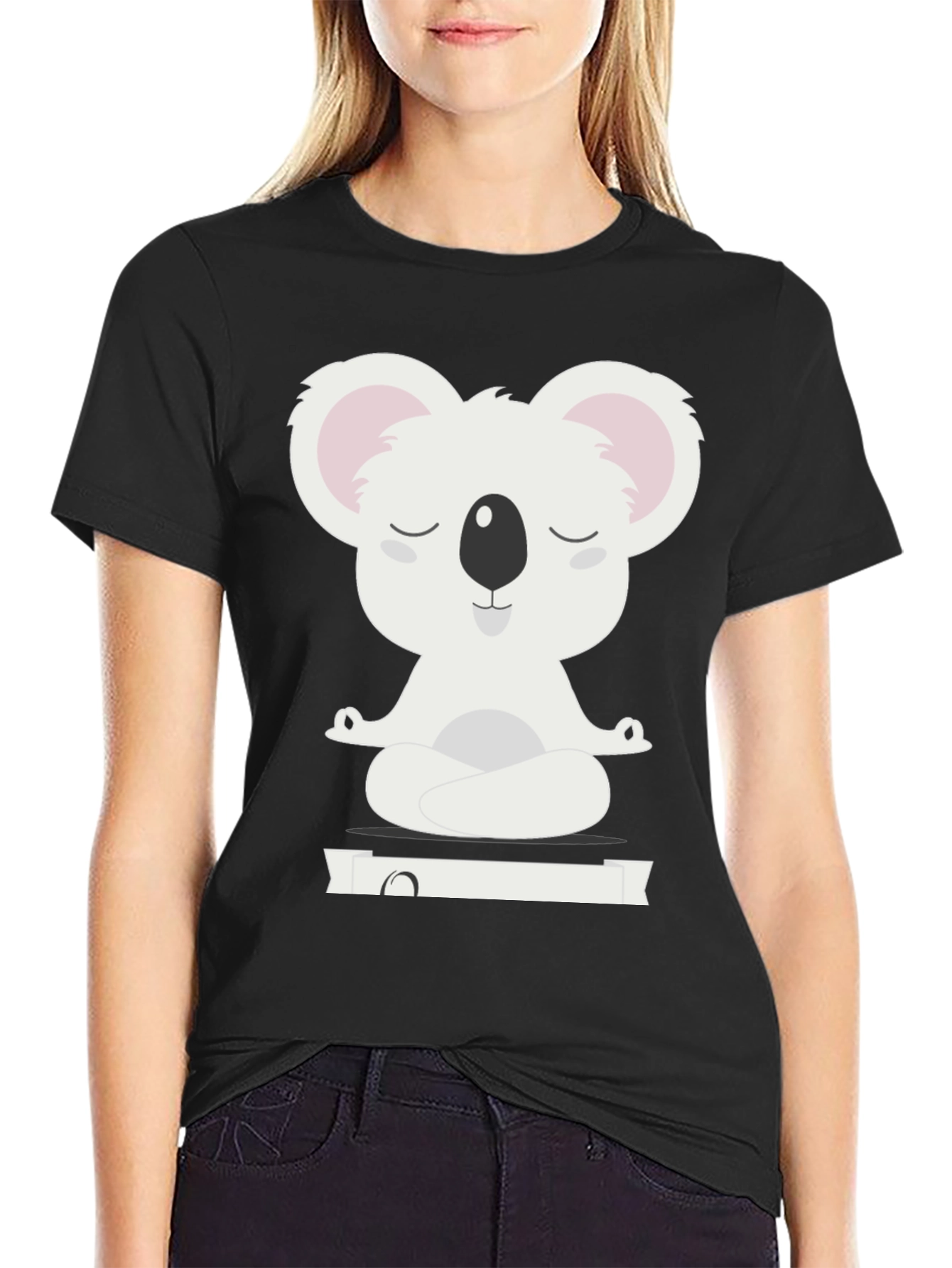 Zen Koala Meditation T-Shirt - Relaxed Fit