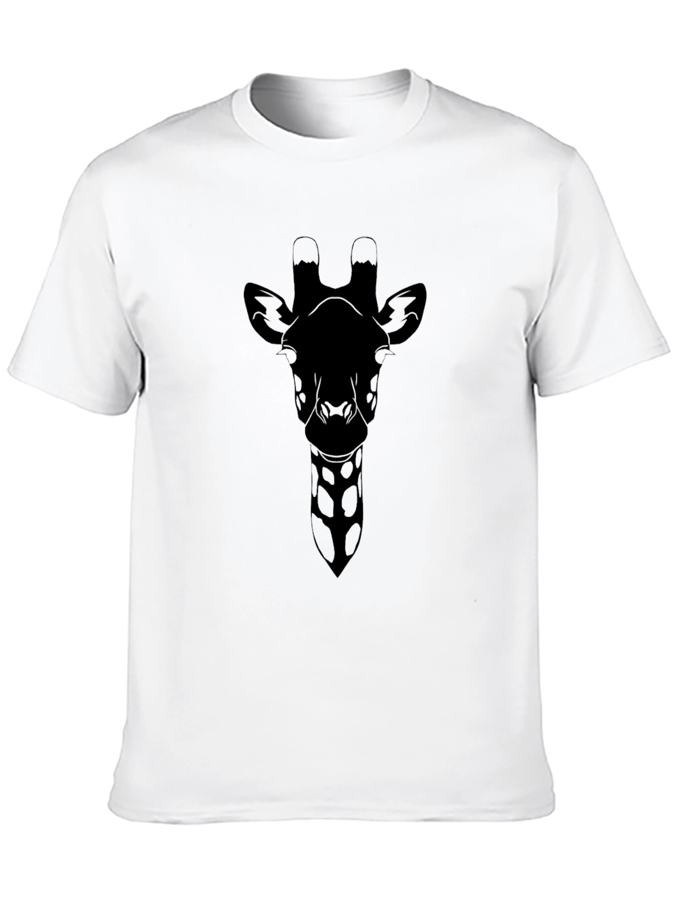 Giraffe Silhouette Graphic Tee - Black T-Shirt