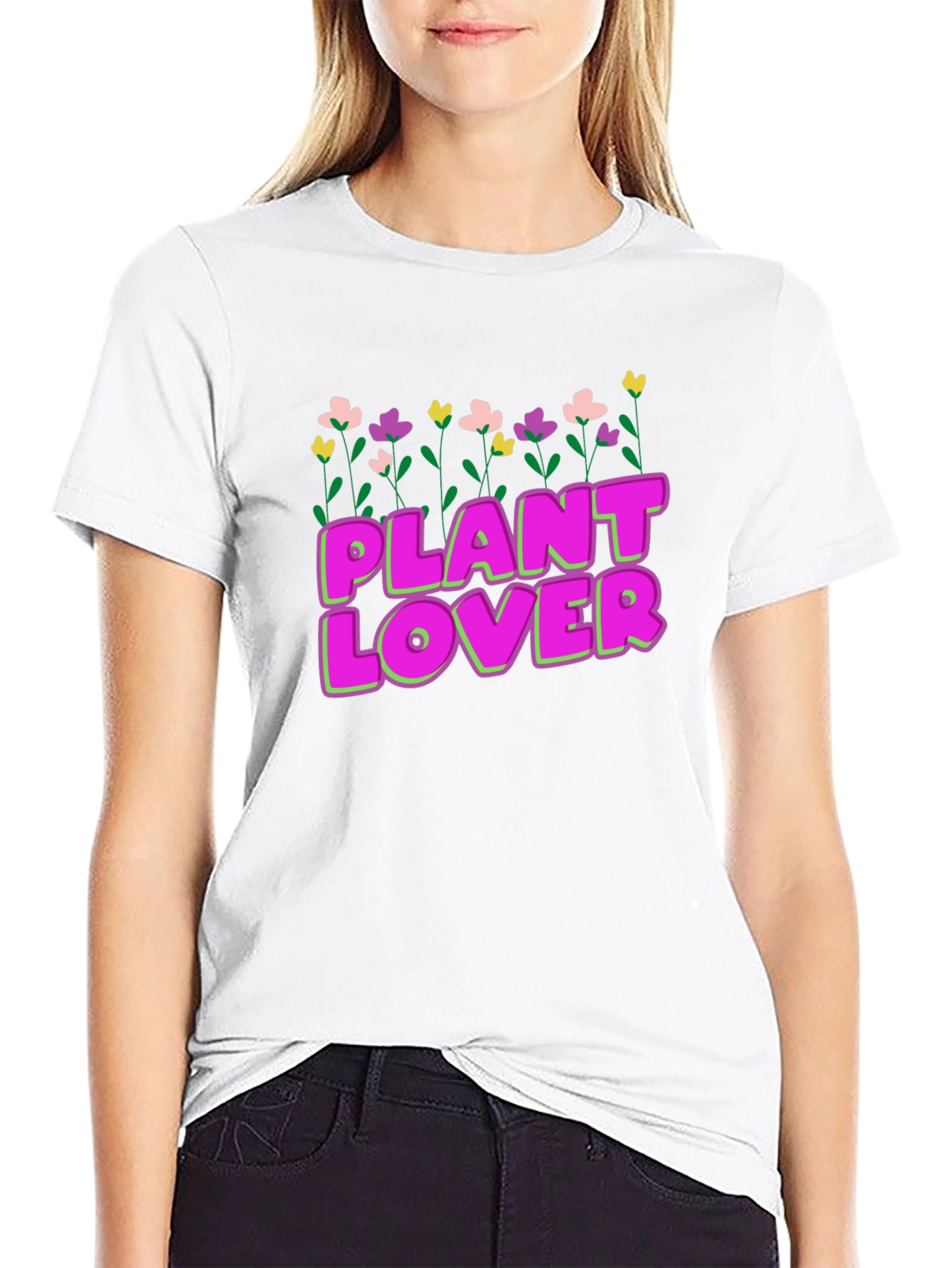 Plant Lover Graphic T-Shirt - Black Cotton Tee