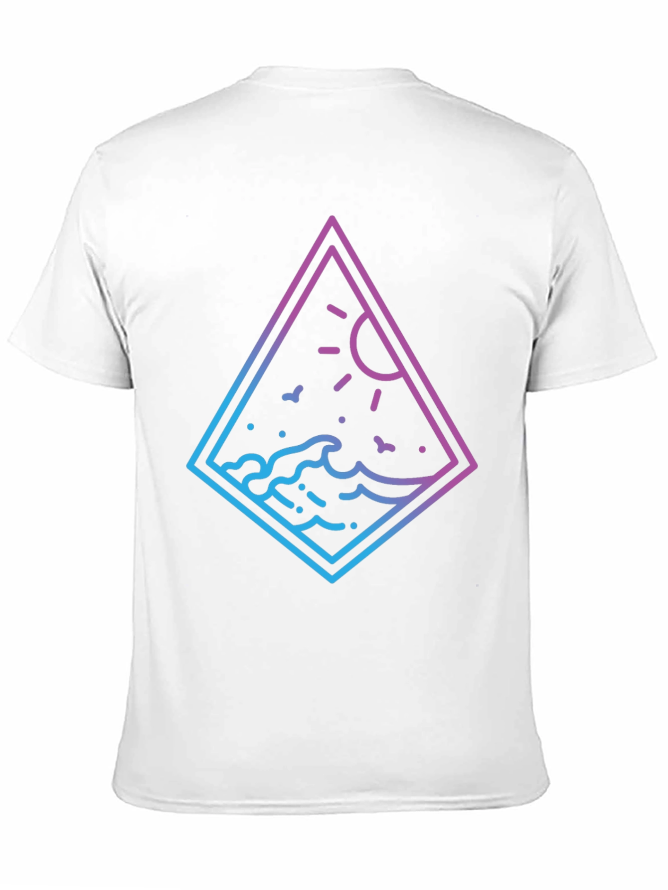 Ocean Wave Graphic Tee - Gradient Design
