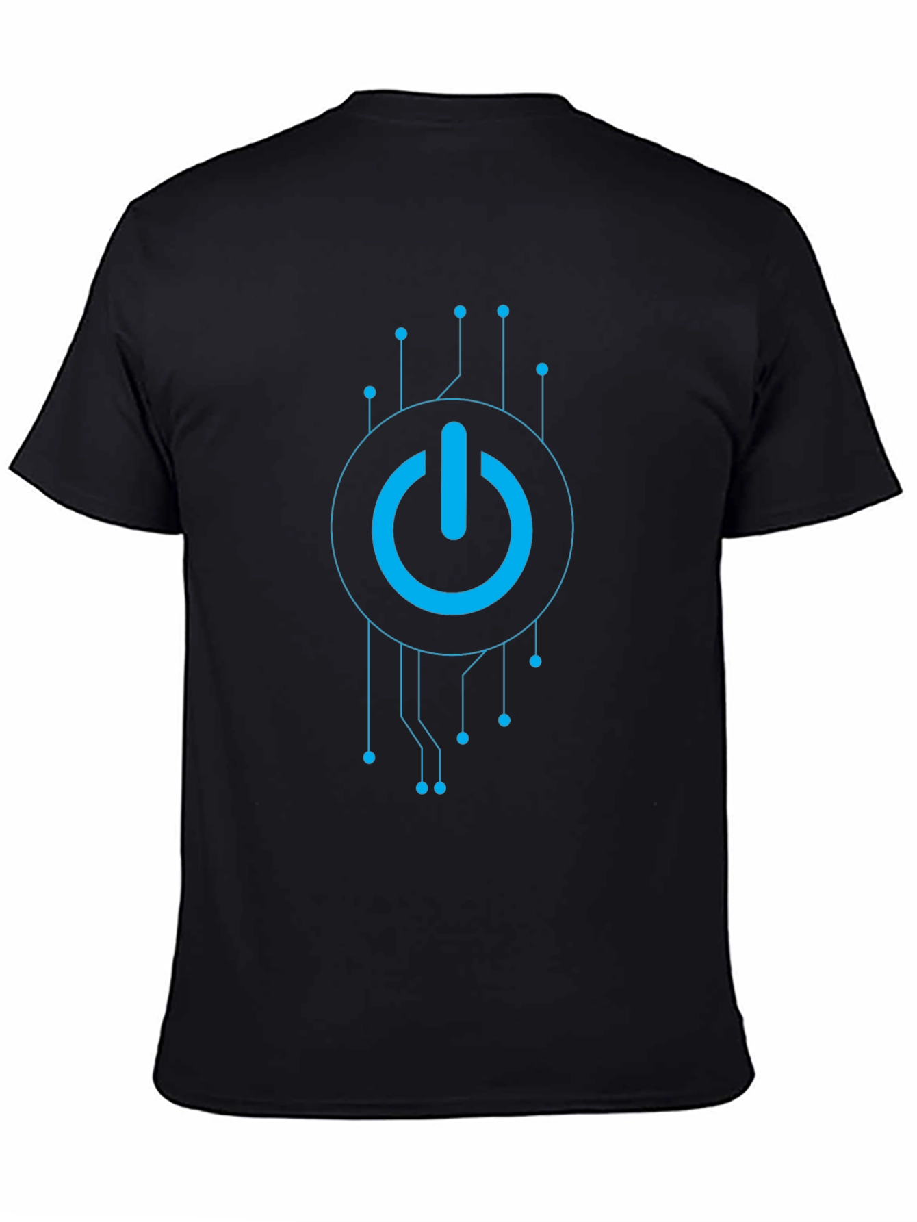 Tech Power On Black T-Shirt