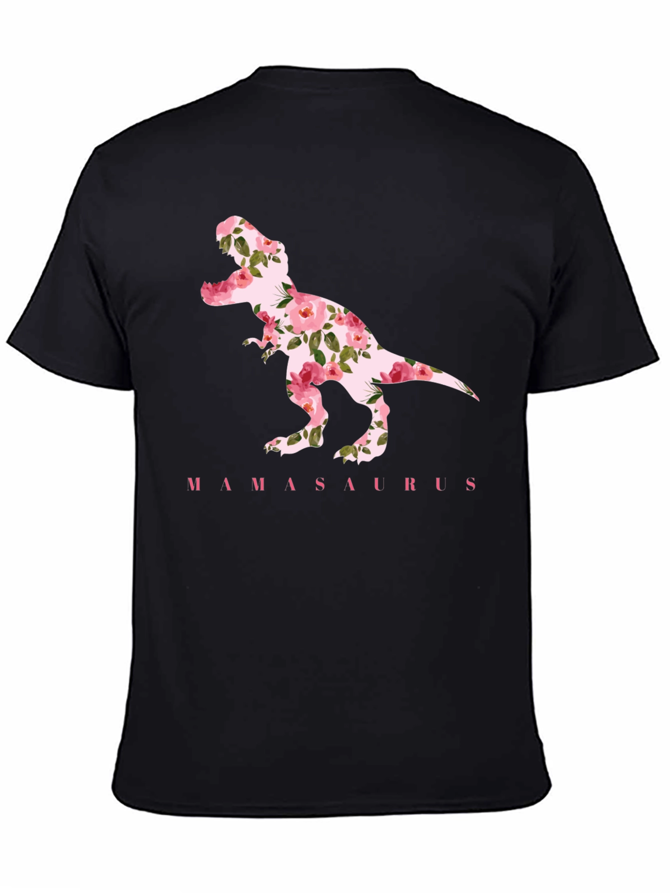 MamaSaurus Floral Dinosaur T-Shirt