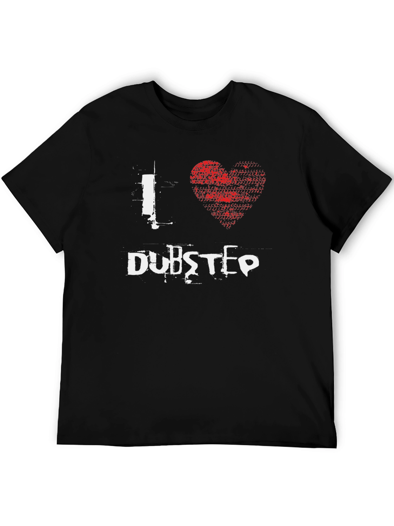 I Love Dubstep Black Graphic T-Shirt