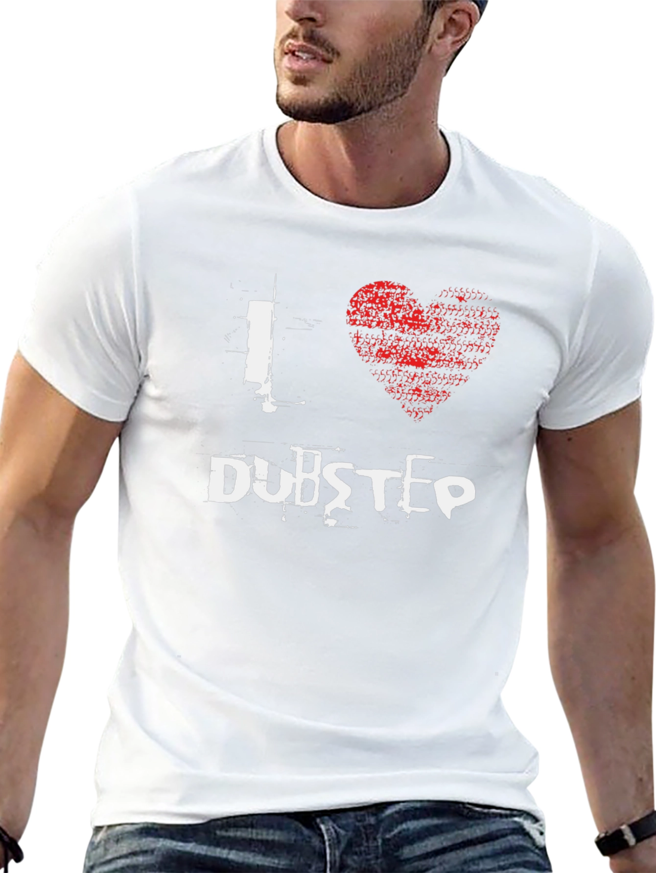 I Love Dubstep Black Graphic T-Shirt