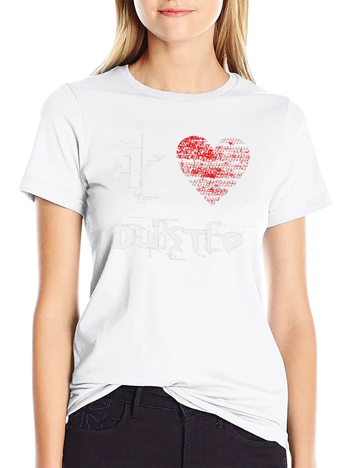 I Love Dubstep Black Graphic T-Shirt