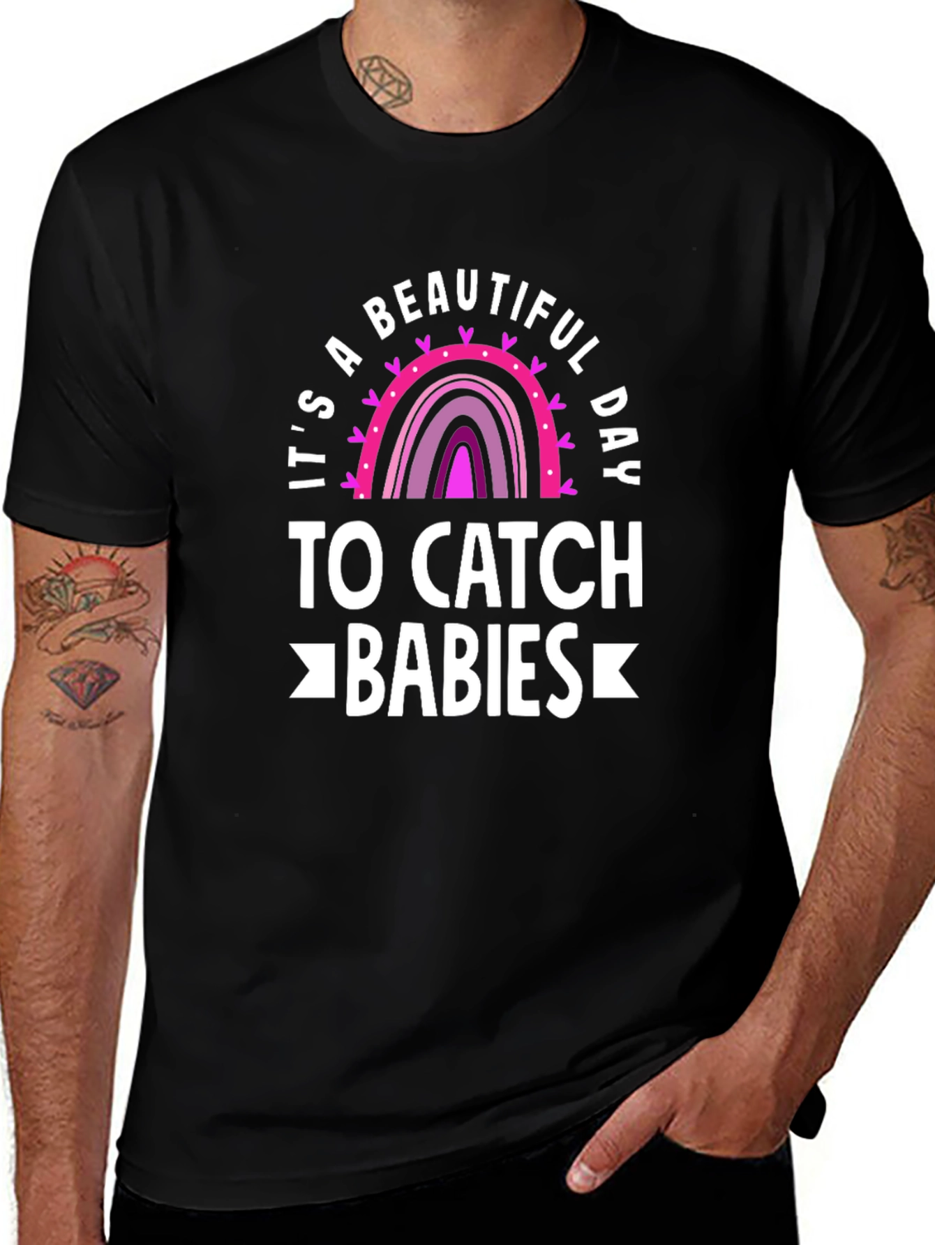 Beautiful Day to Catch Babies Graphic Tee