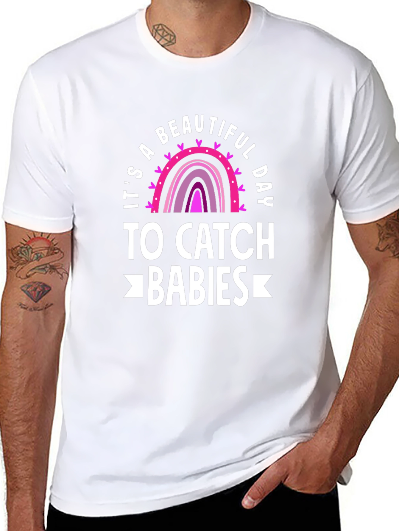 Beautiful Day to Catch Babies Graphic Tee