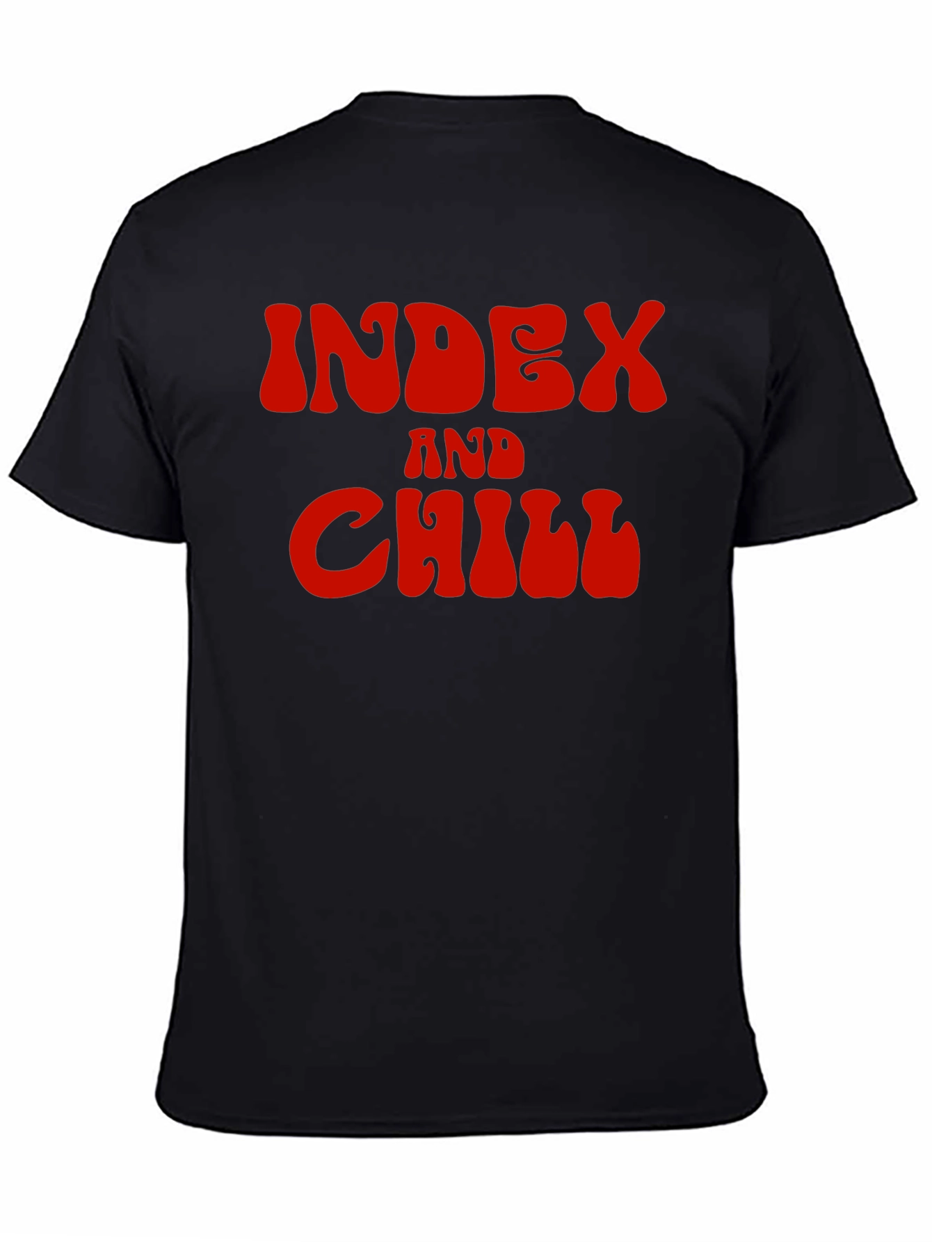 Index and Chill Graphic Tee - Black T-Shirt