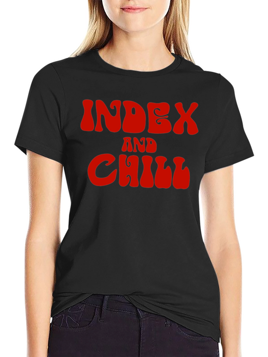 Index and Chill Graphic Tee - Black T-Shirt