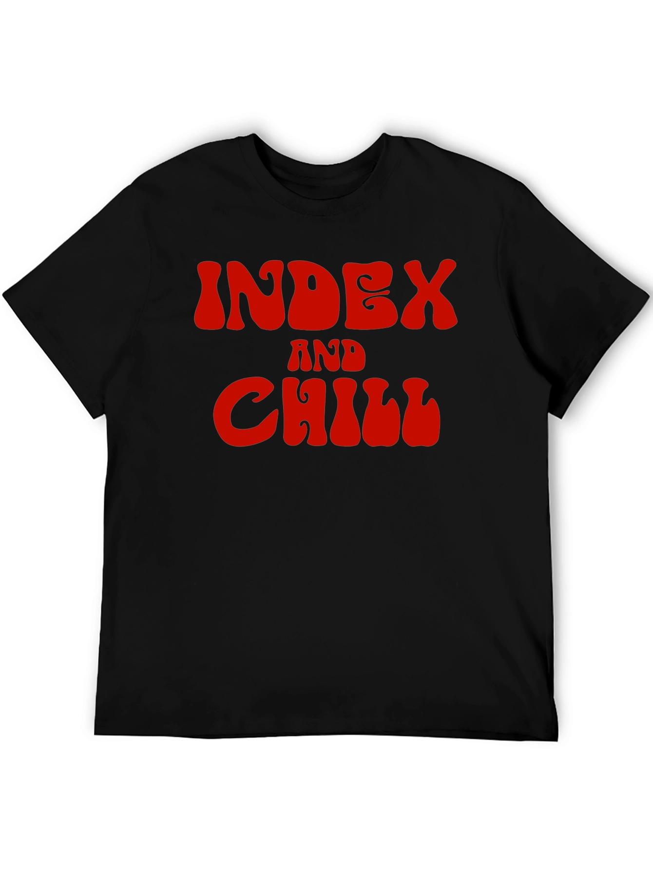 Index and Chill Graphic Tee - Black T-Shirt
