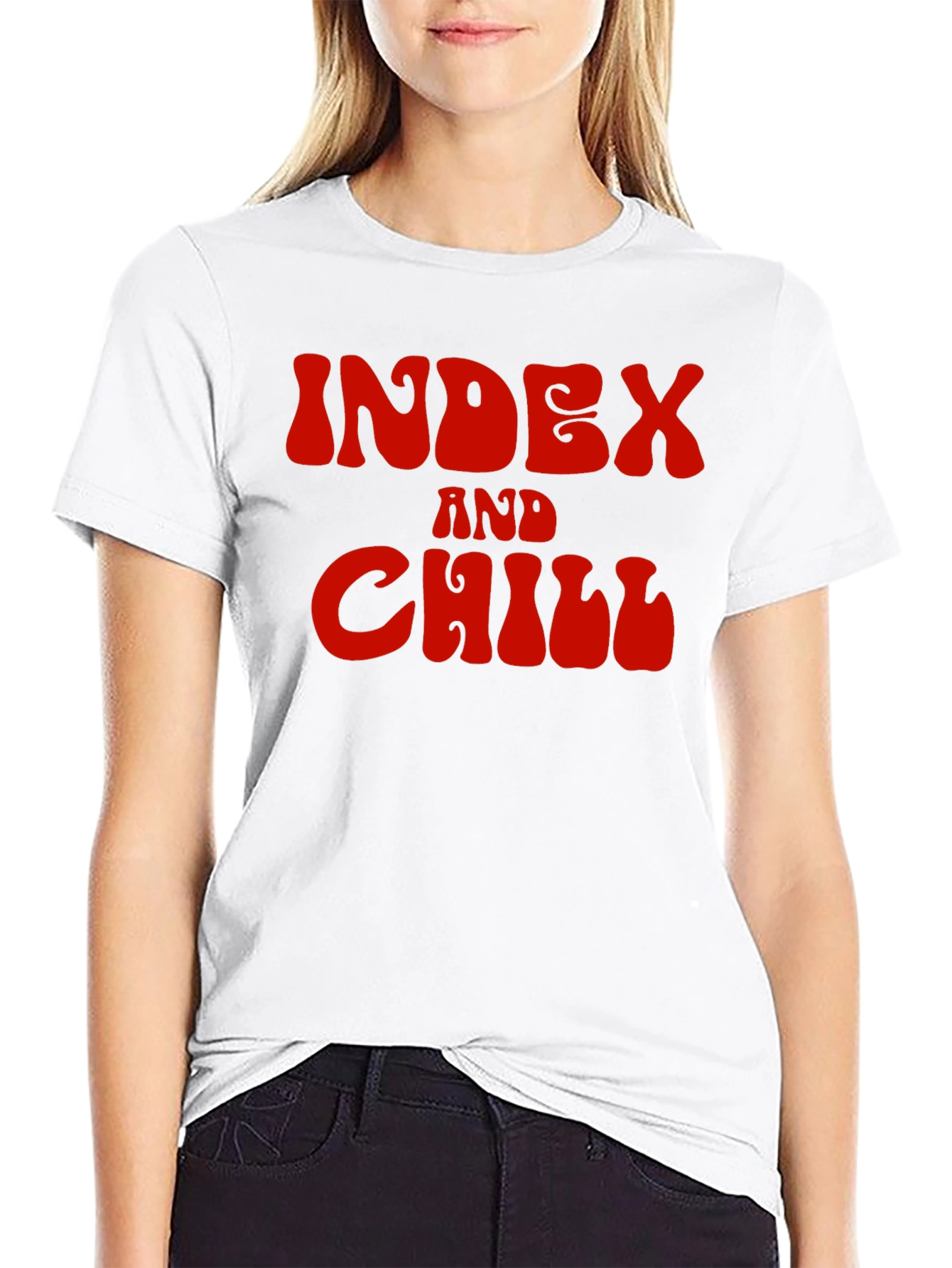 Index and Chill Graphic Tee - Black T-Shirt
