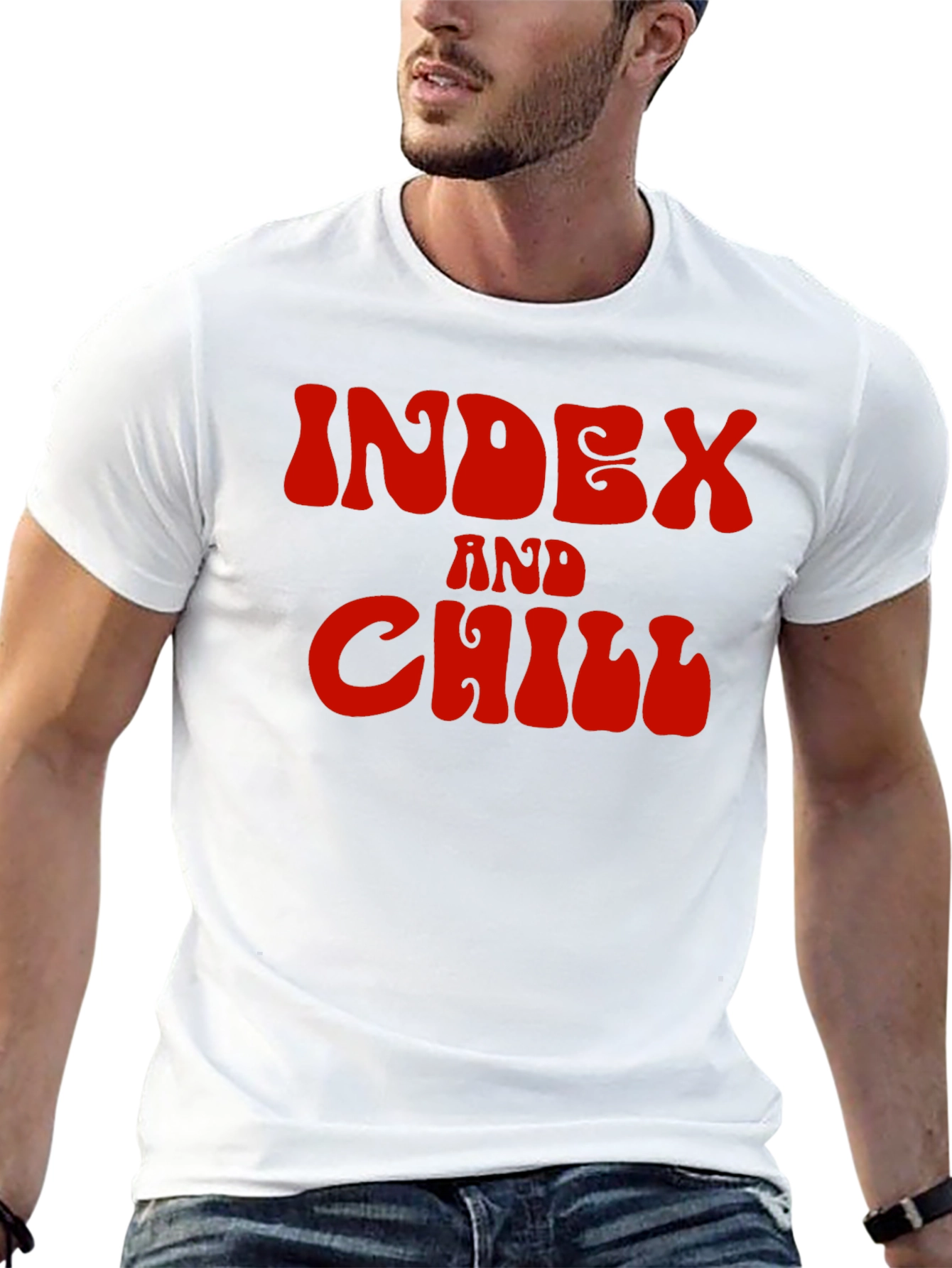 Index and Chill Graphic Tee - Black T-Shirt