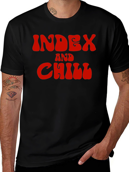 Index and Chill Graphic Tee - Black T-Shirt