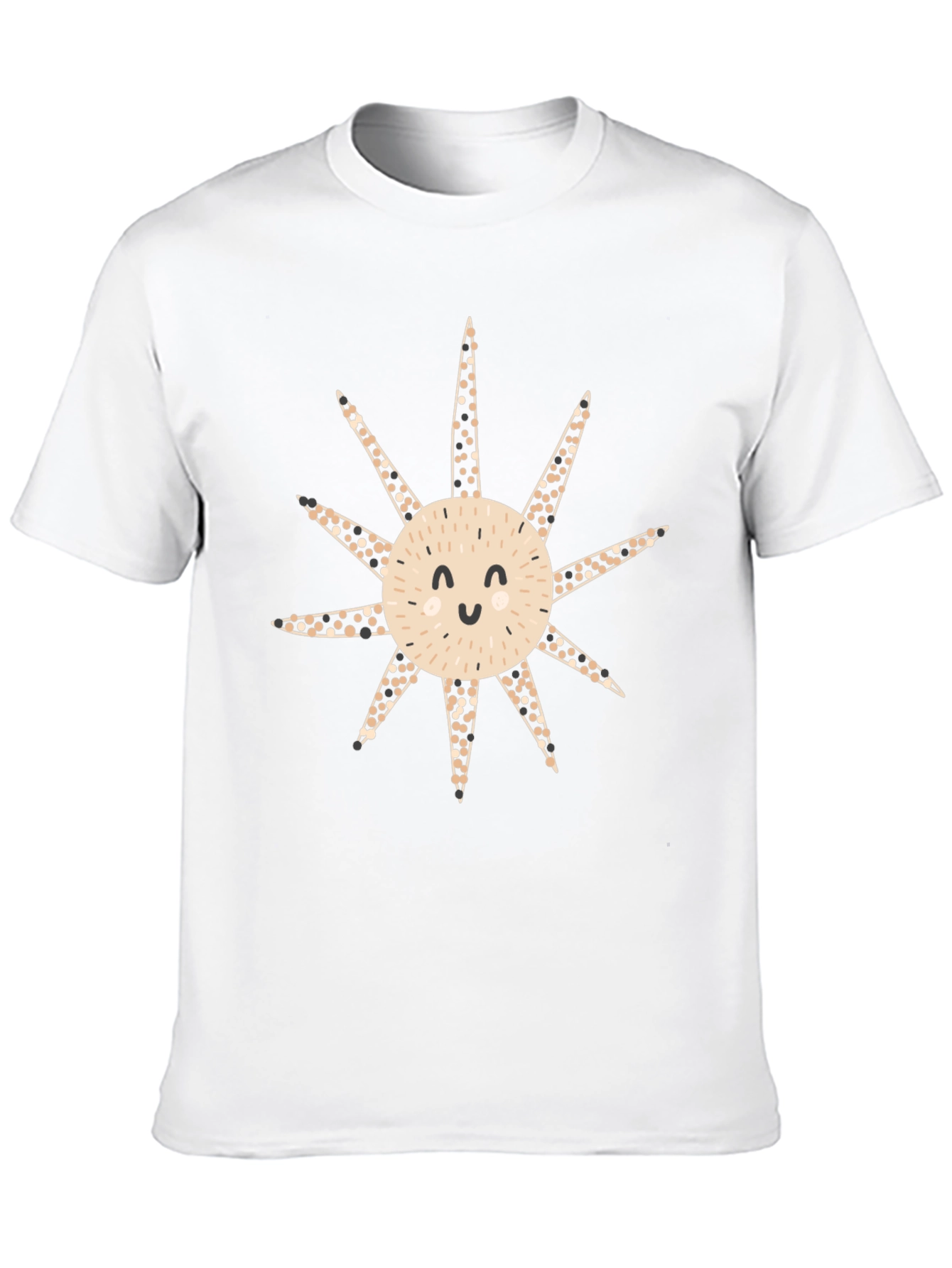 Cute Smiling Sunburst Graphic T-Shirt