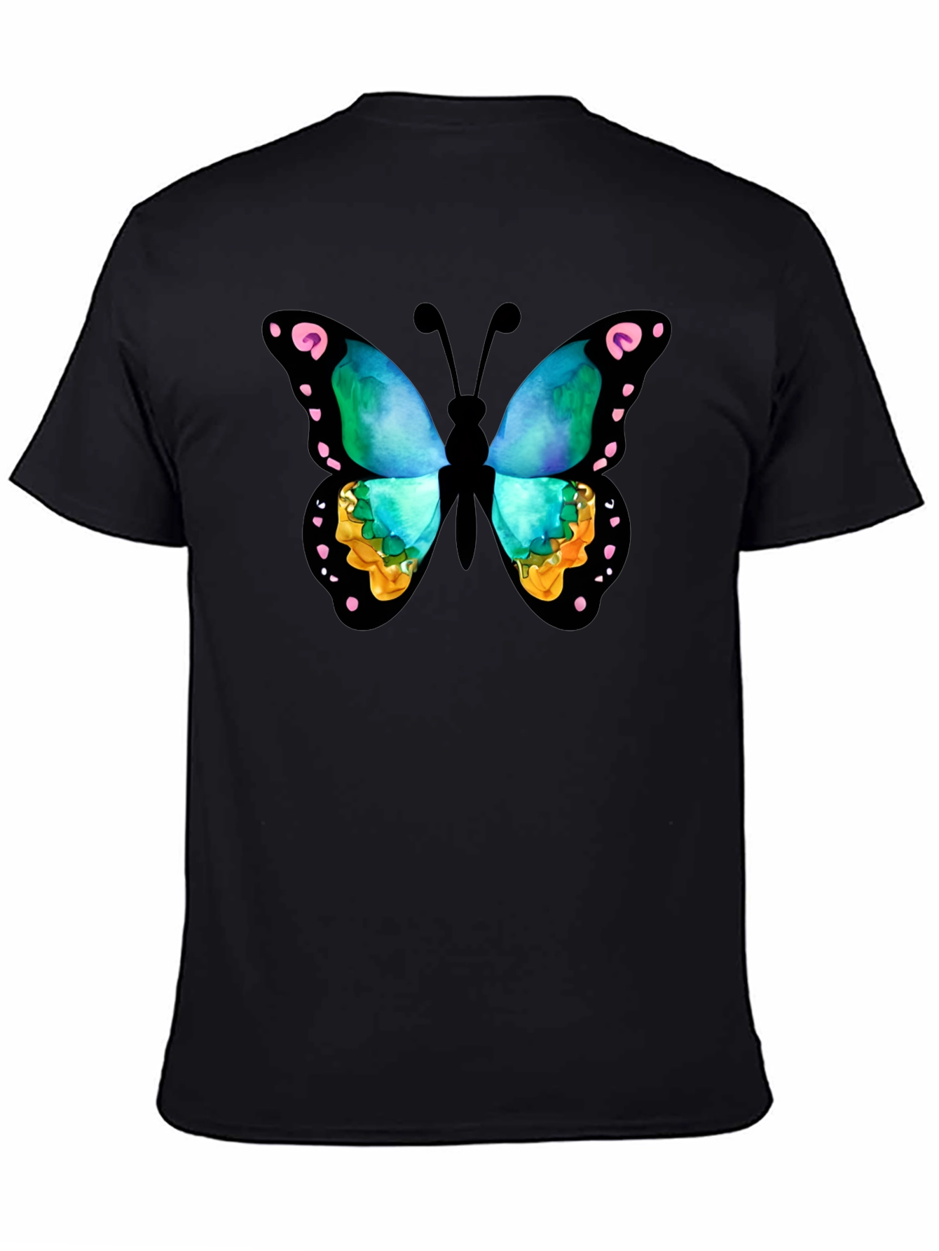 Butterfly Graphic Black T-Shirt