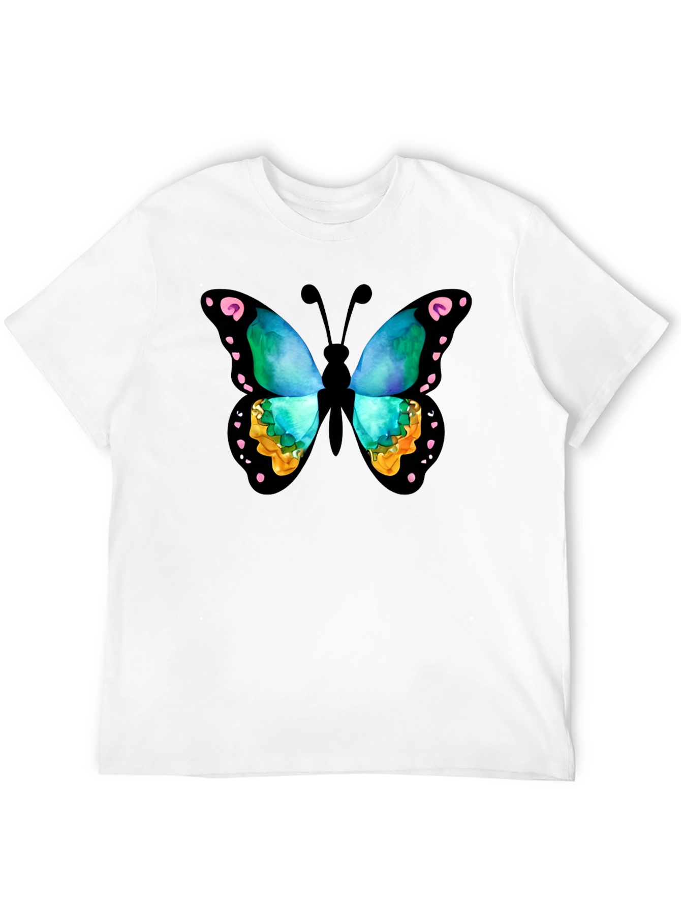 Butterfly Graphic Black T-Shirt