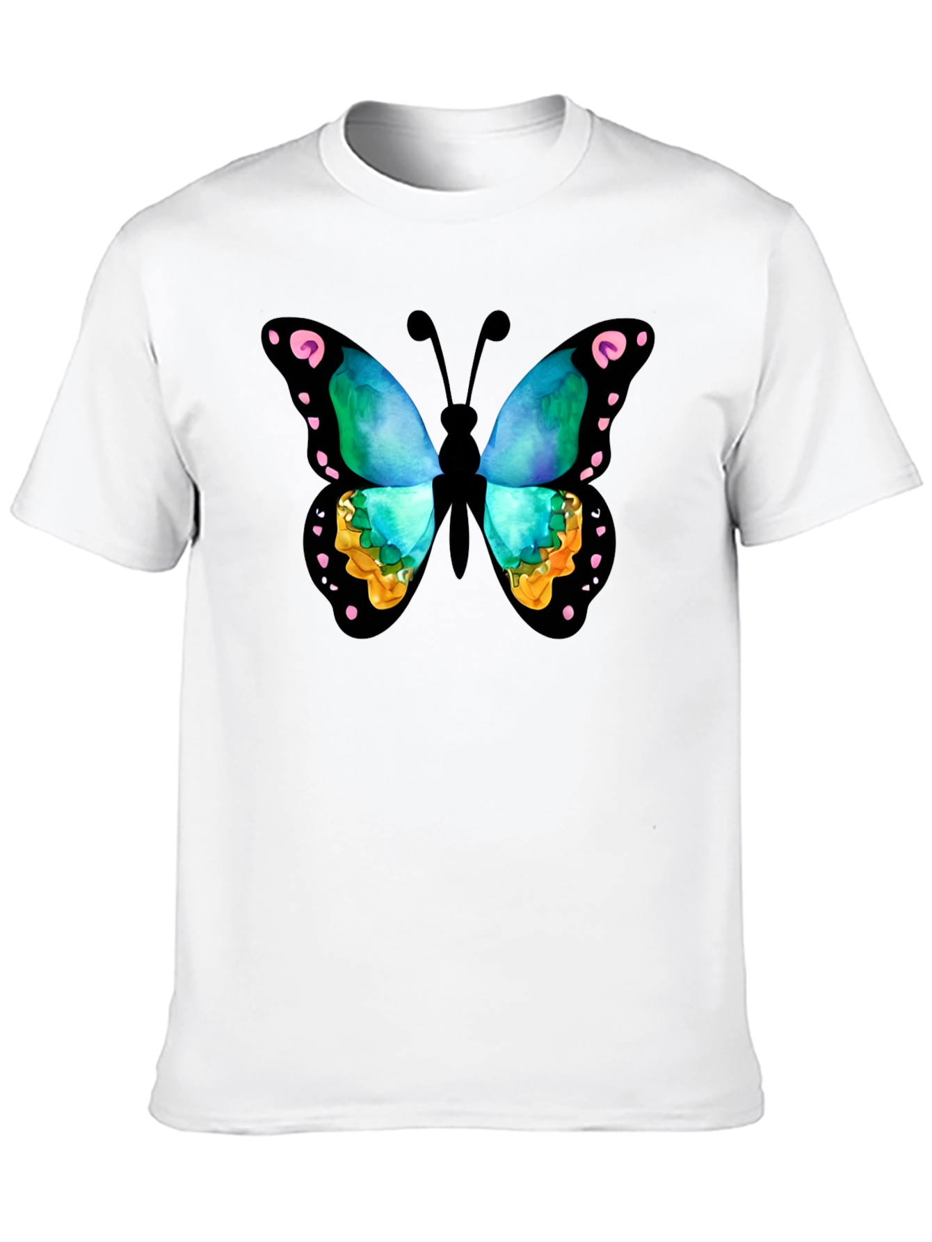 Butterfly Graphic Black T-Shirt