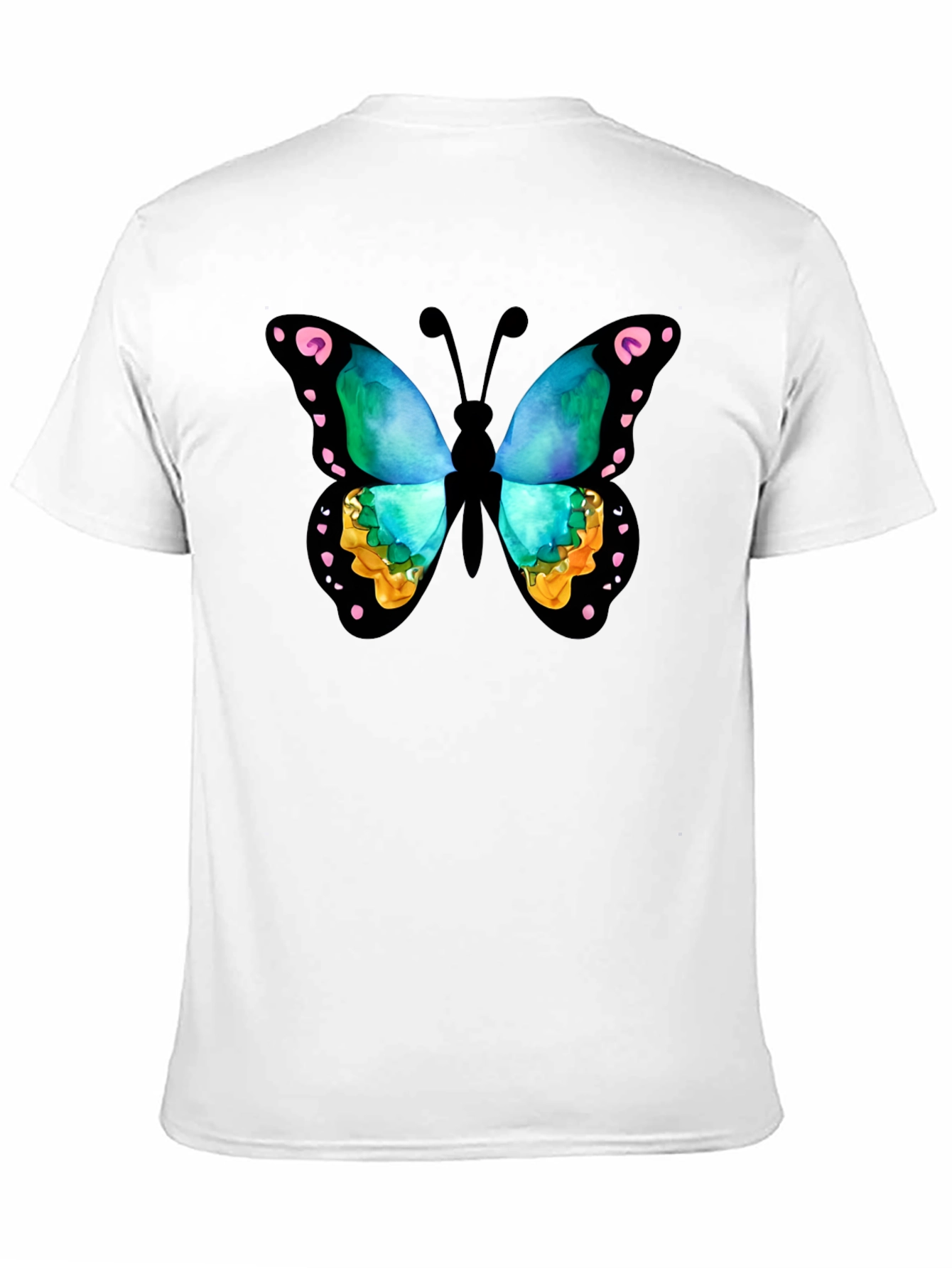 Butterfly Graphic Black T-Shirt