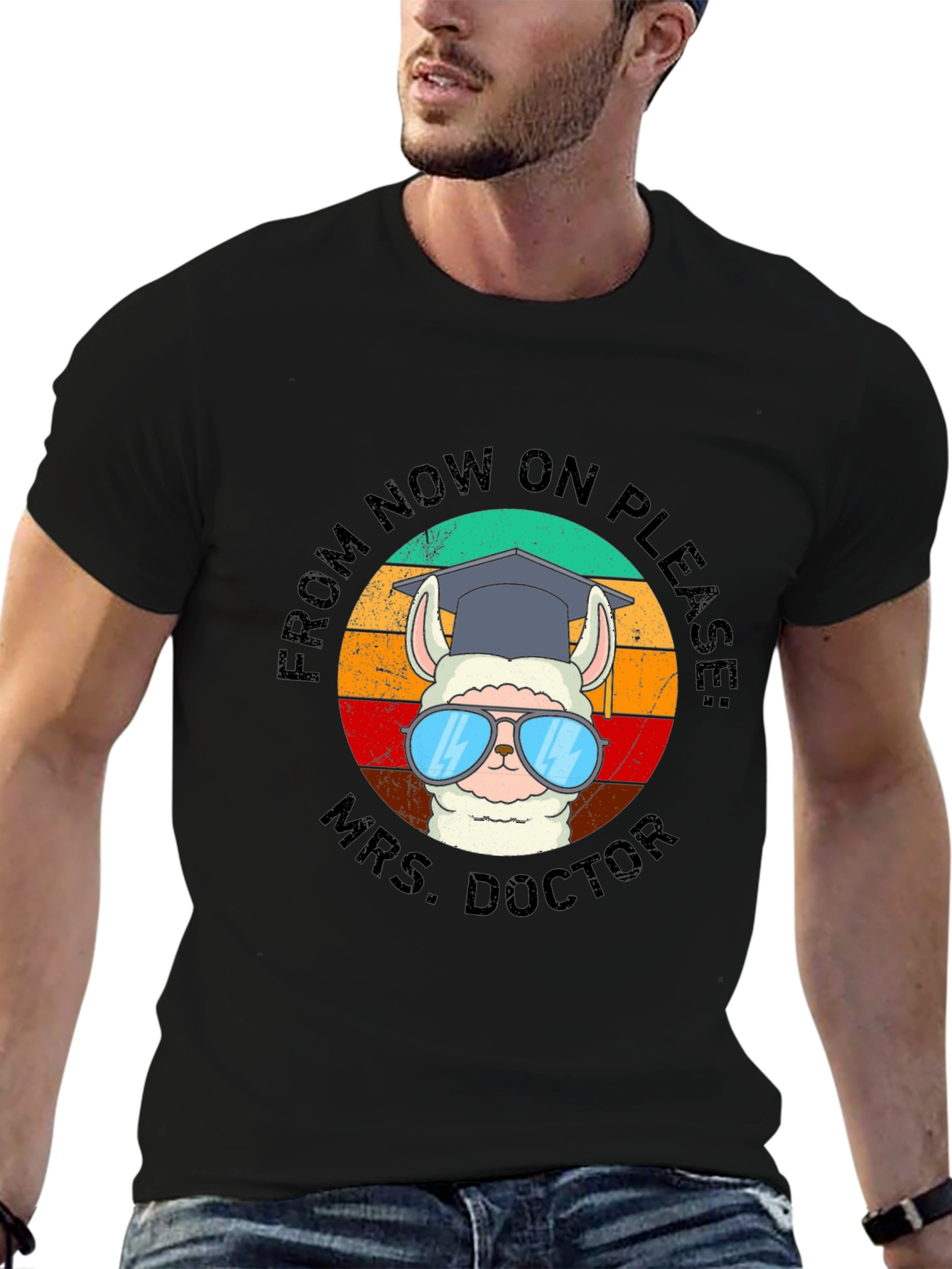 Mrs. Doctor Llama Graphic Tee