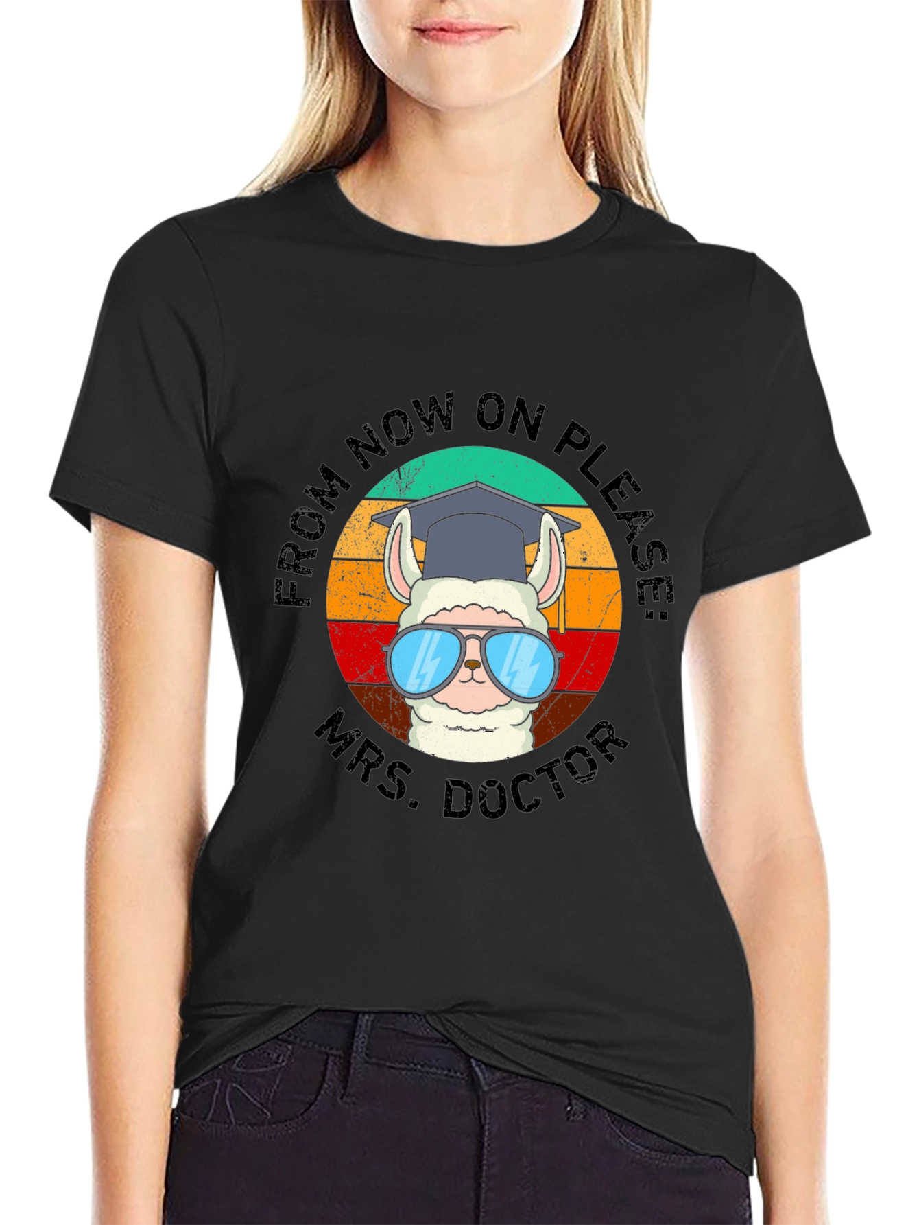 Mrs. Doctor Llama Graphic Tee