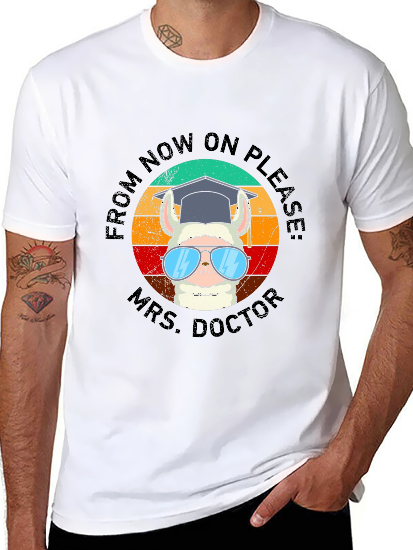Mrs. Doctor Llama Graphic Tee
