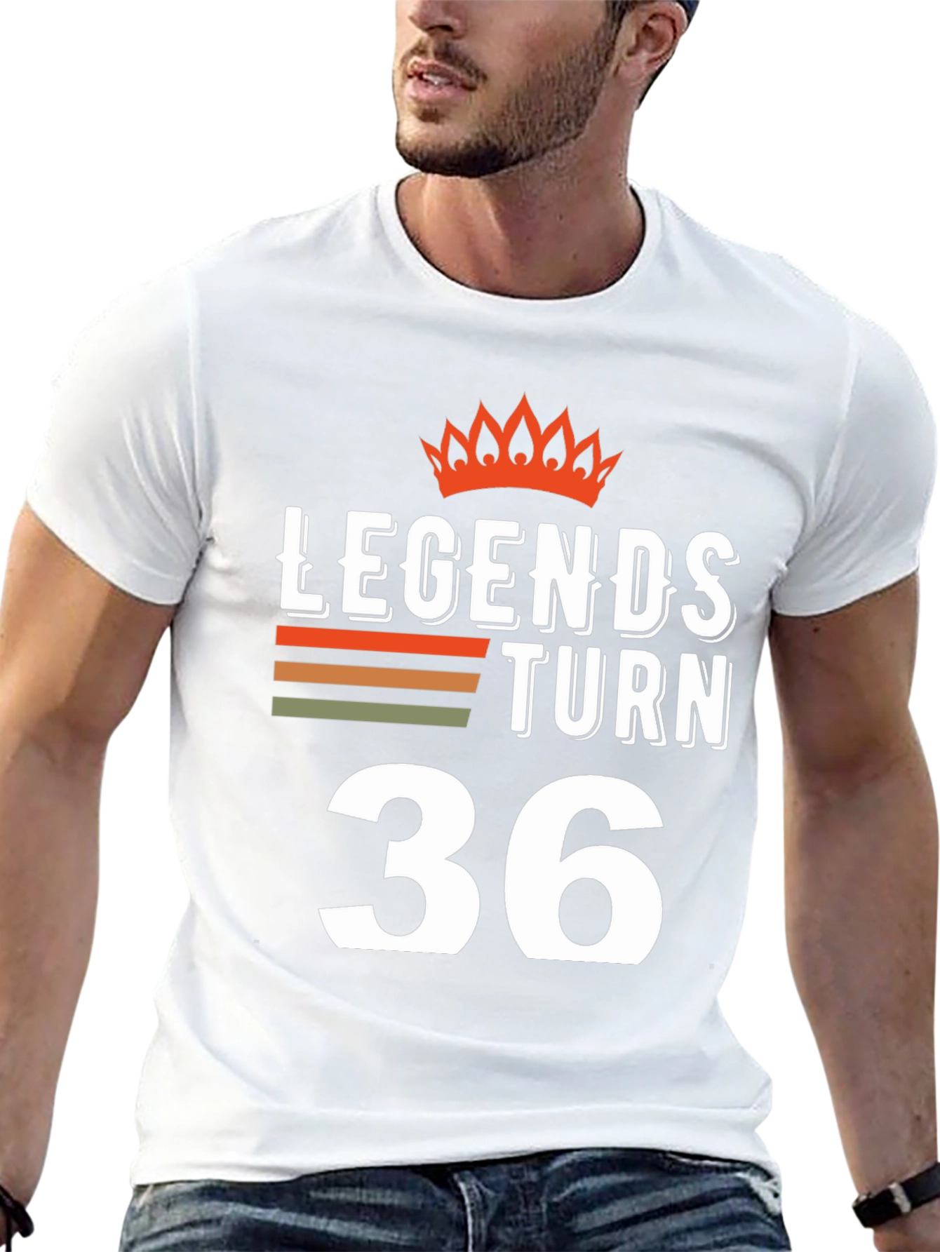 Legends Turn 36 Black Graphic Tee