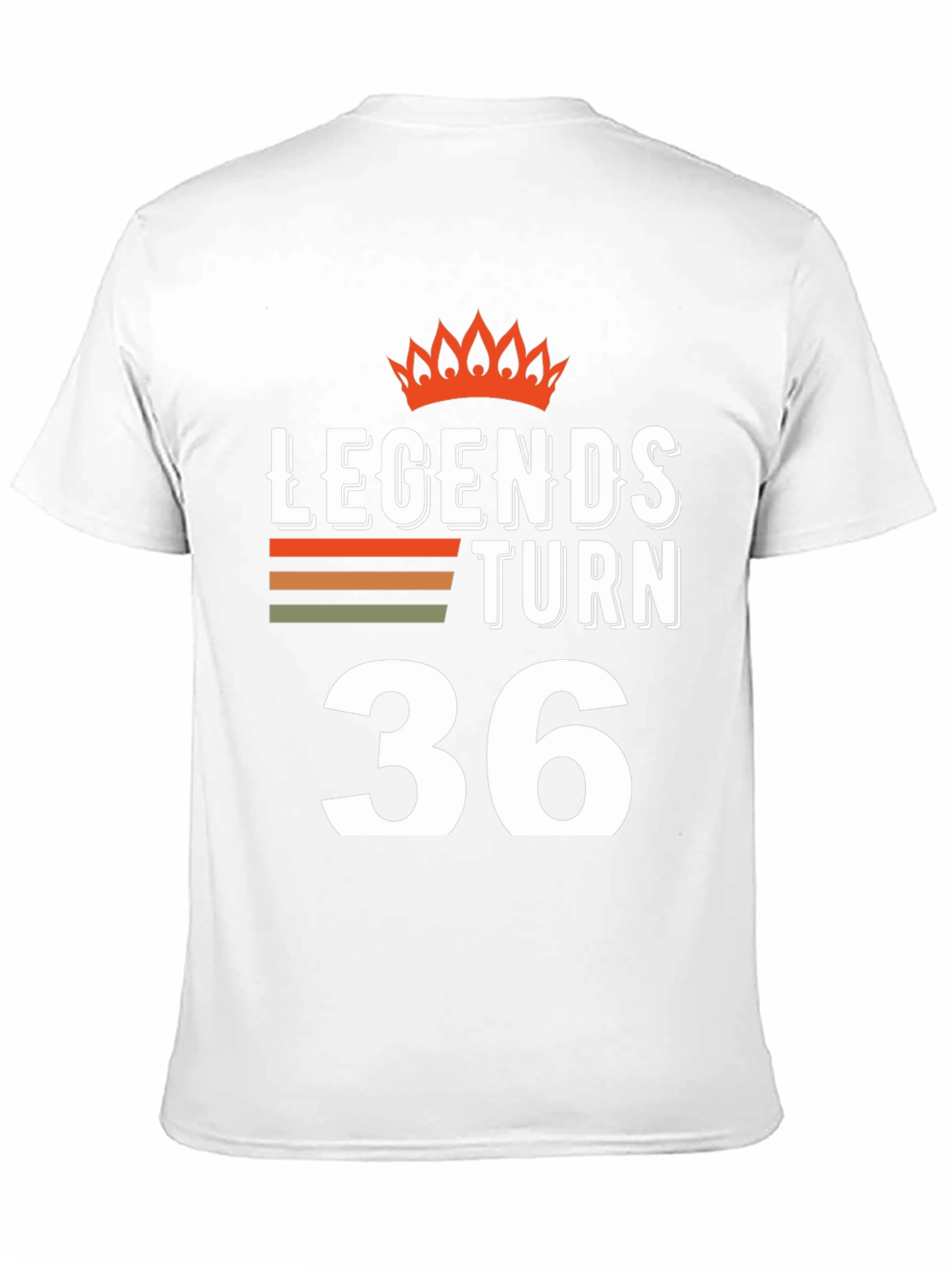Legends Turn 36 Black Graphic Tee