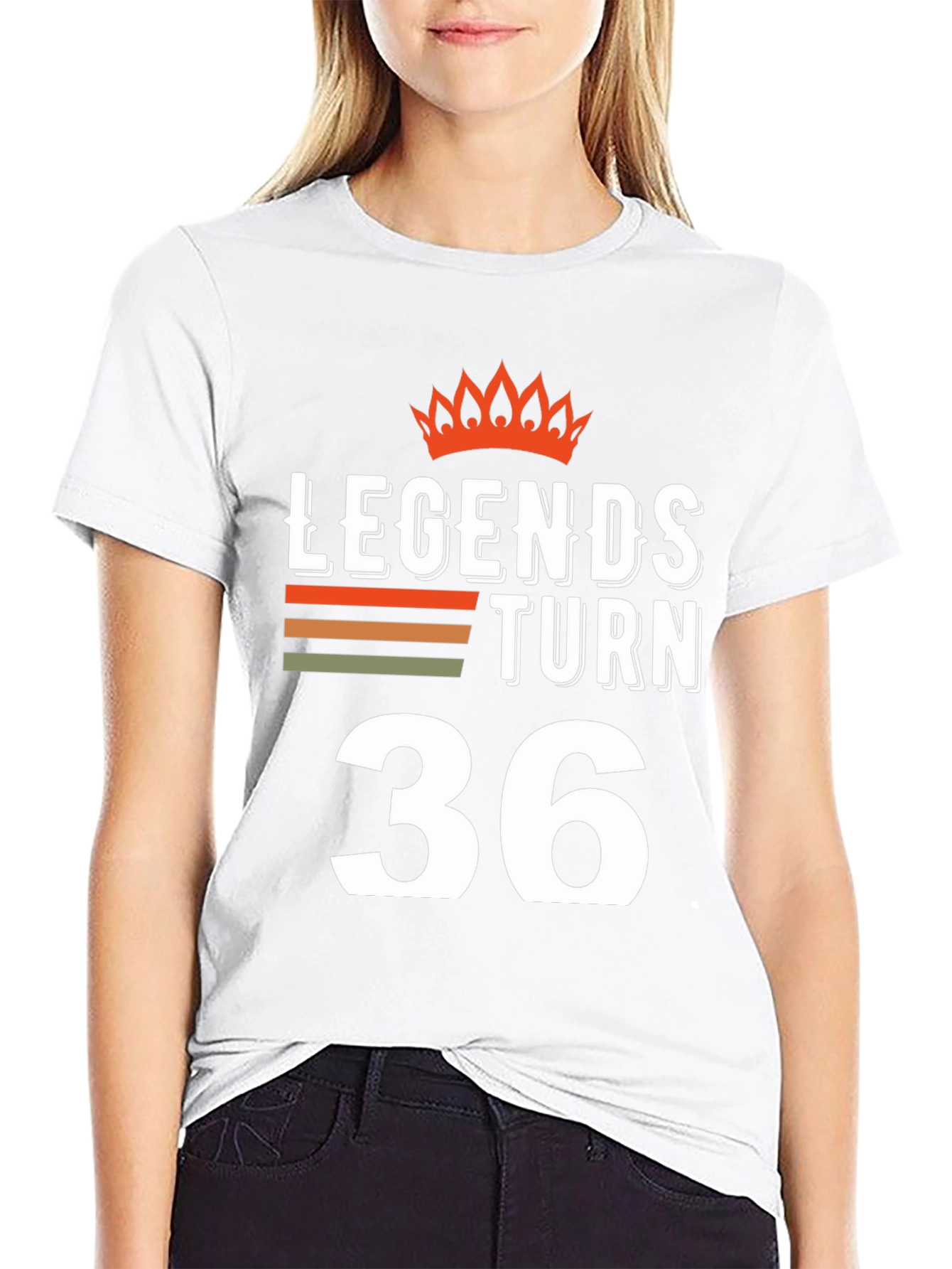 Legends Turn 36 Black Graphic Tee