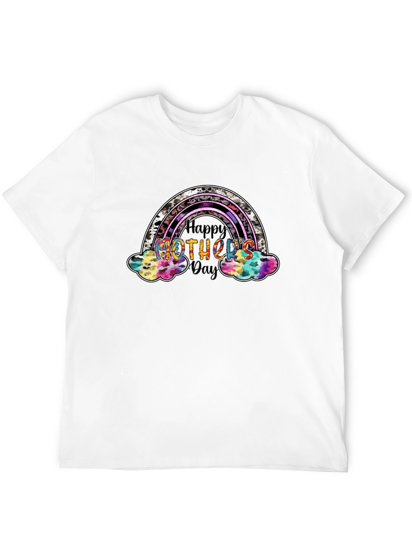 Happy Mothers Day Rainbow Graphic Tee