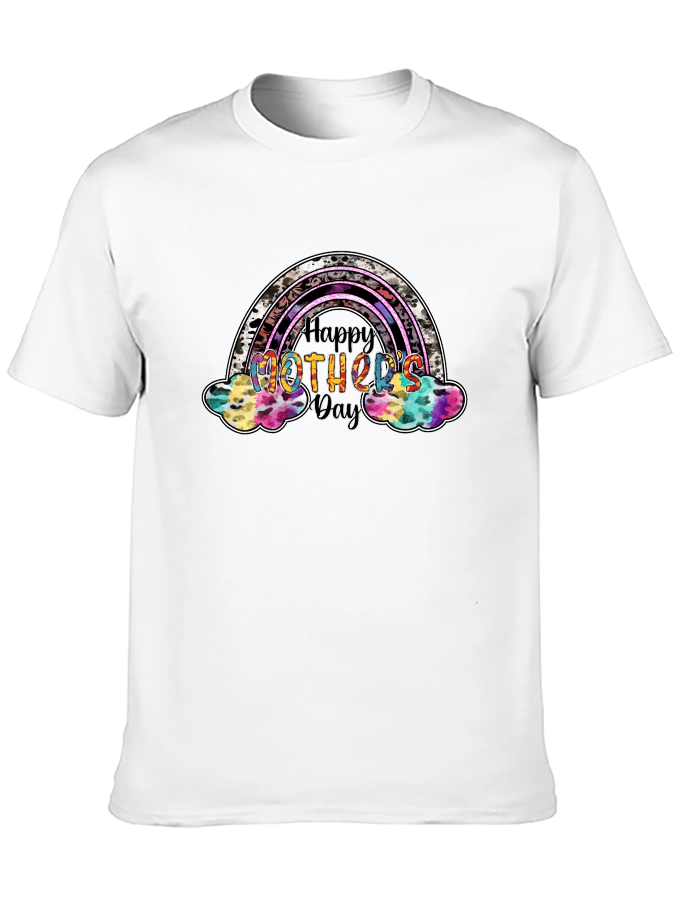 Happy Mothers Day Rainbow Graphic Tee