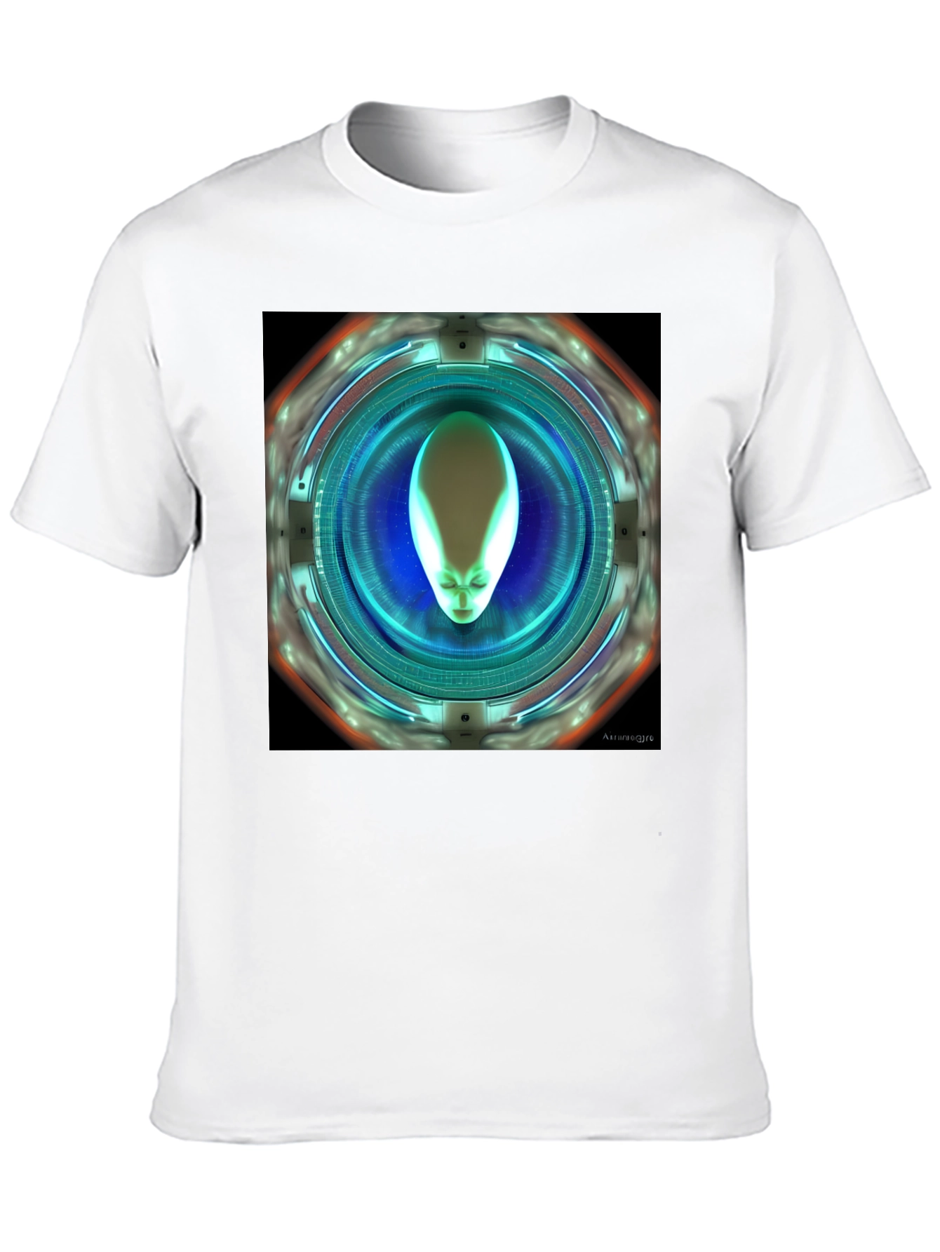 Alien Portal Graphic T-Shirt - Sci-Fi Style