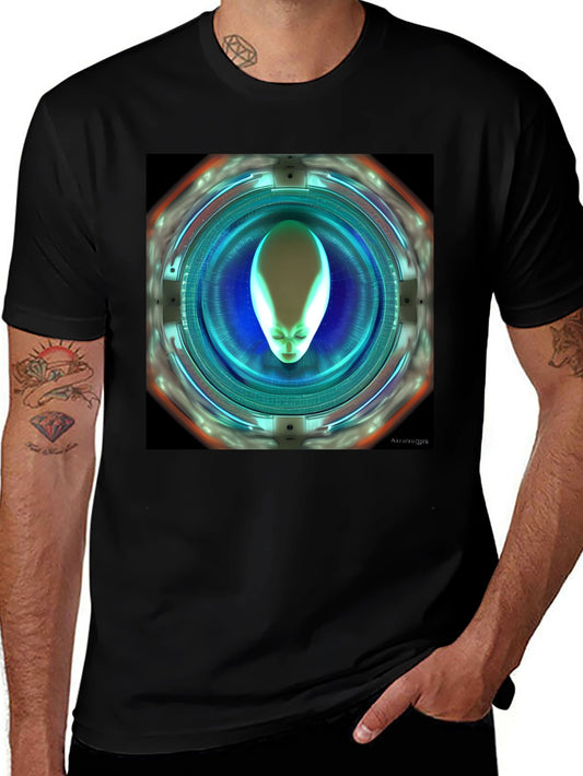 Alien Portal Graphic T-Shirt - Sci-Fi Style