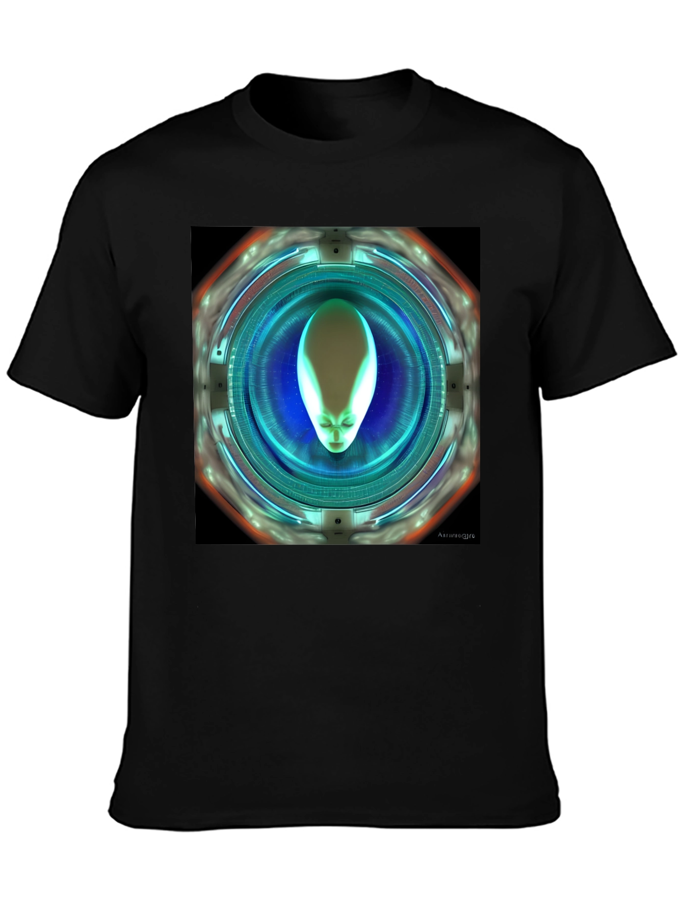 Alien Portal Graphic T-Shirt - Sci-Fi Style