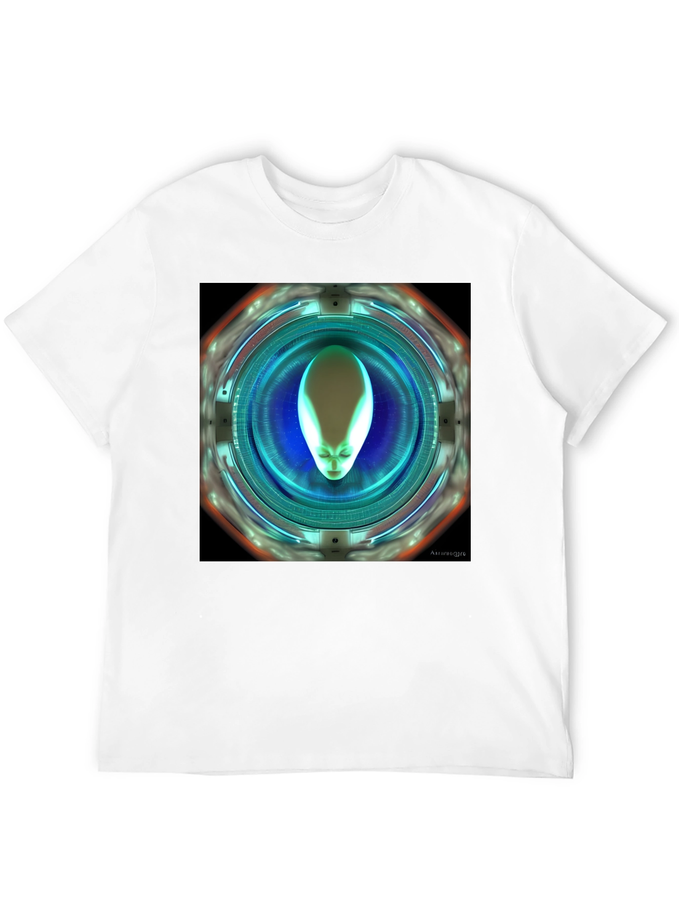 Alien Portal Graphic T-Shirt - Sci-Fi Style