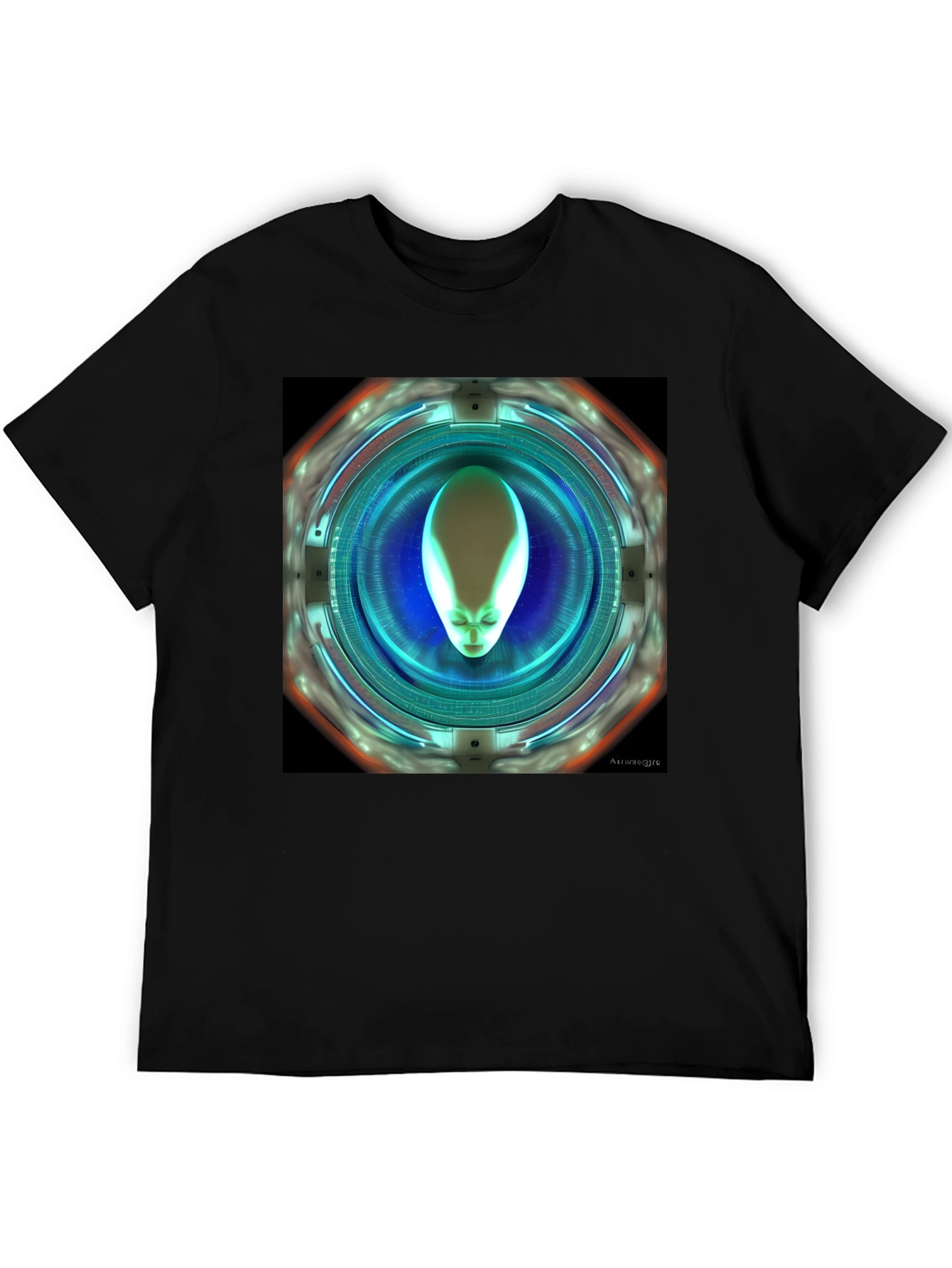 Alien Portal Graphic T-Shirt - Sci-Fi Style