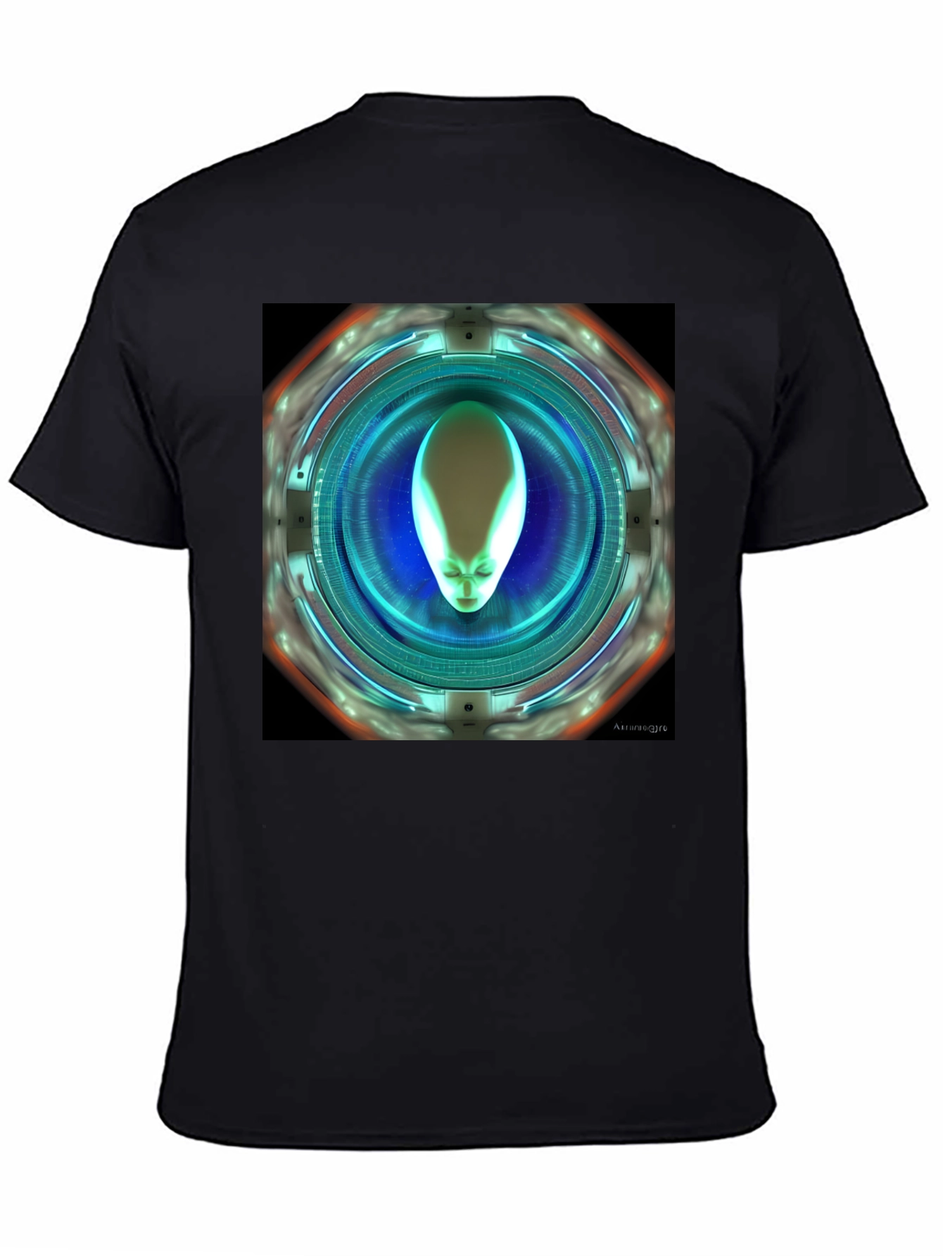 Alien Portal Graphic T-Shirt - Sci-Fi Style