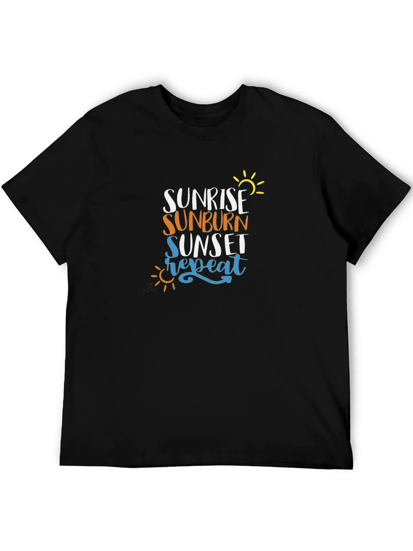 Sunrise Sunburn Sunset Repeat Graphic Tee