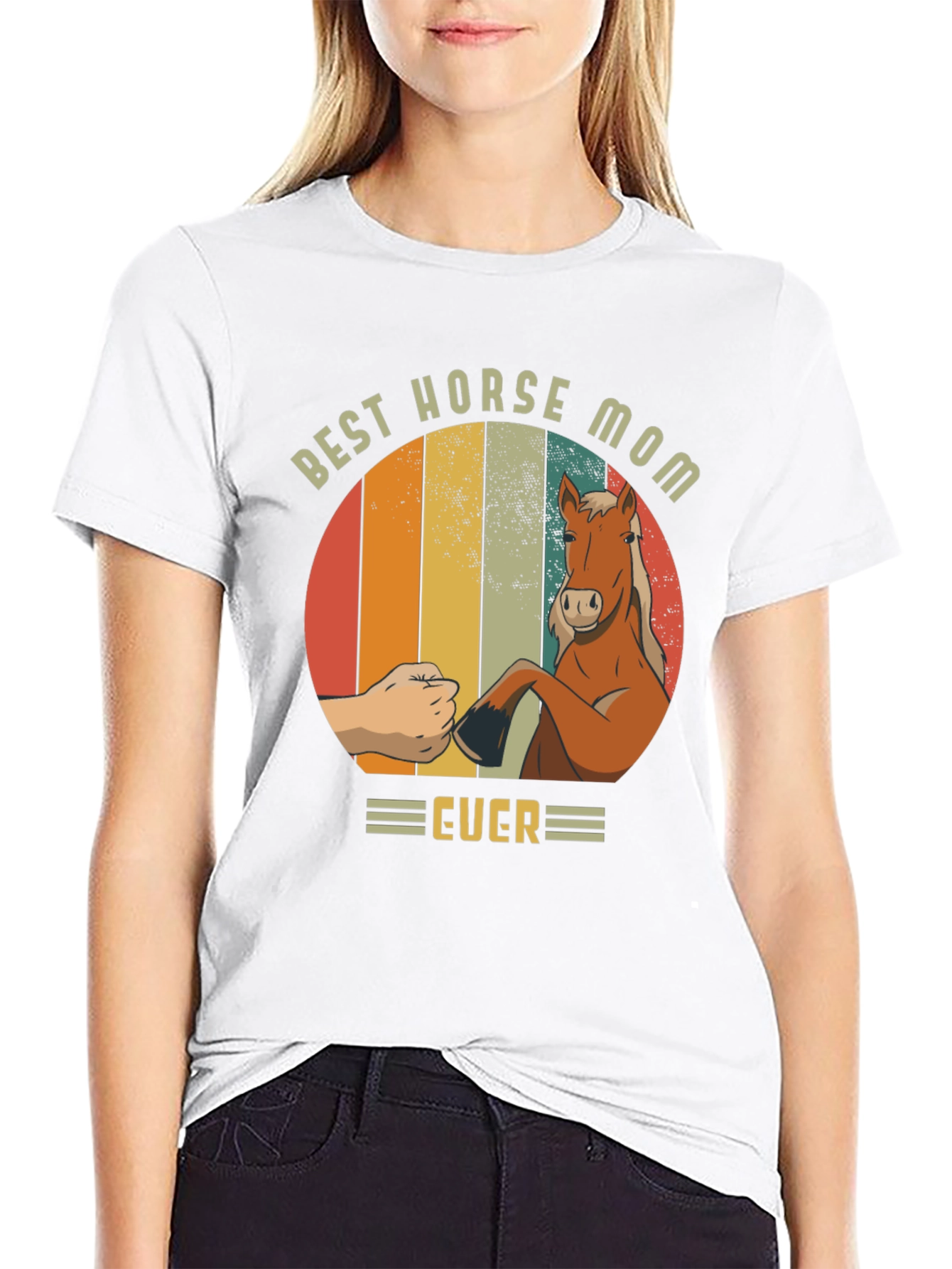 Best Horse Mom Ever T-Shirt - Equestrian Gift