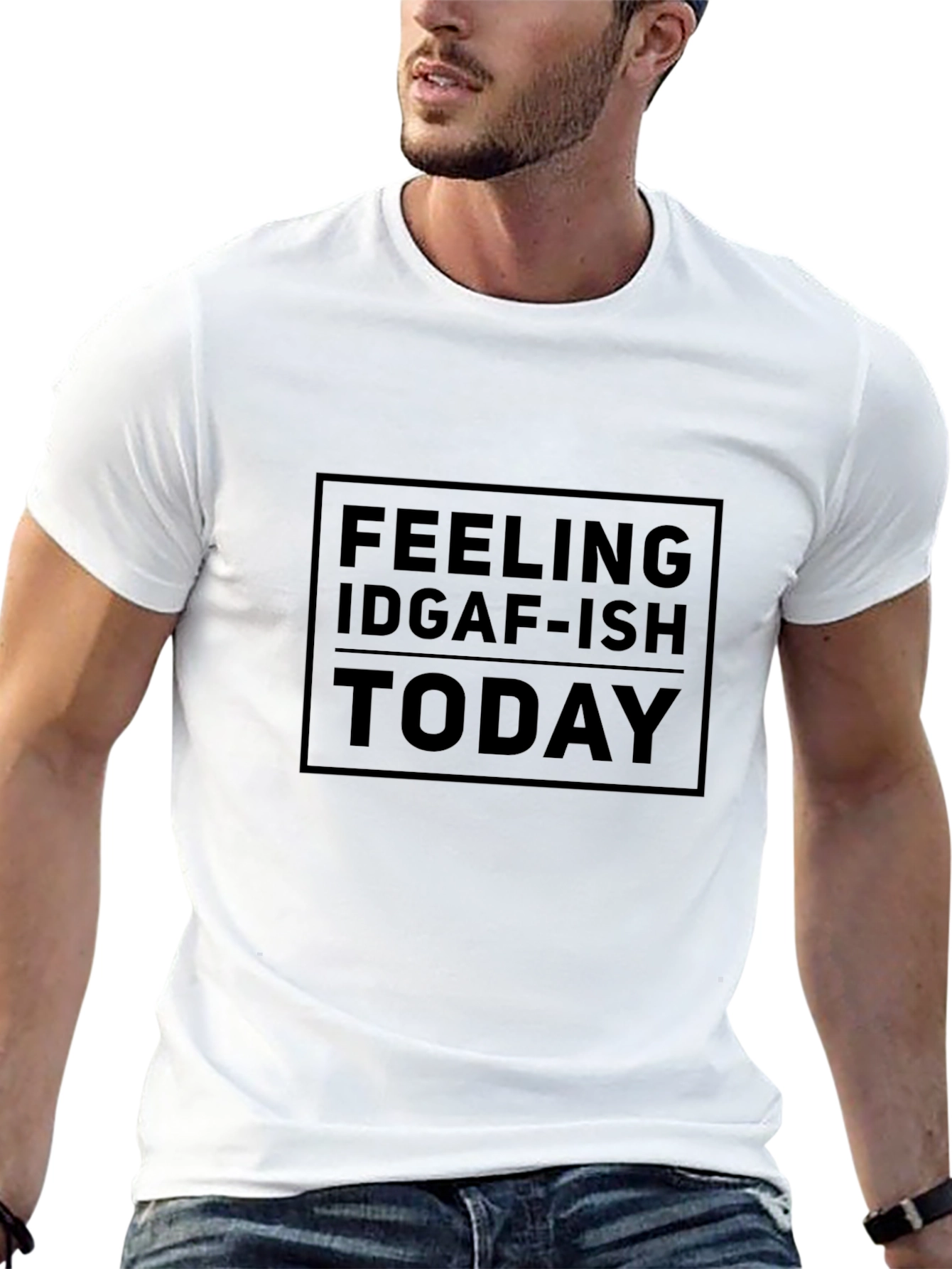 Feeling IDGAF-ish Today Graphic Tee - Black