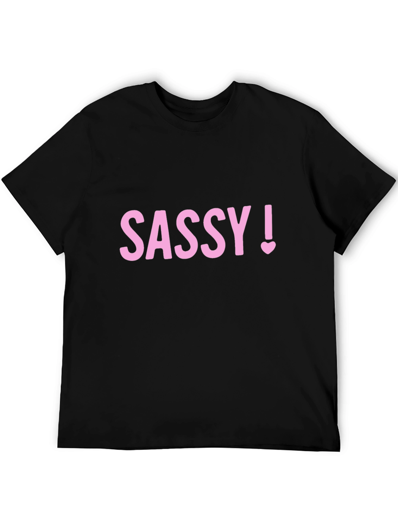 Sassy! Pink Graphic T-Shirt - Black