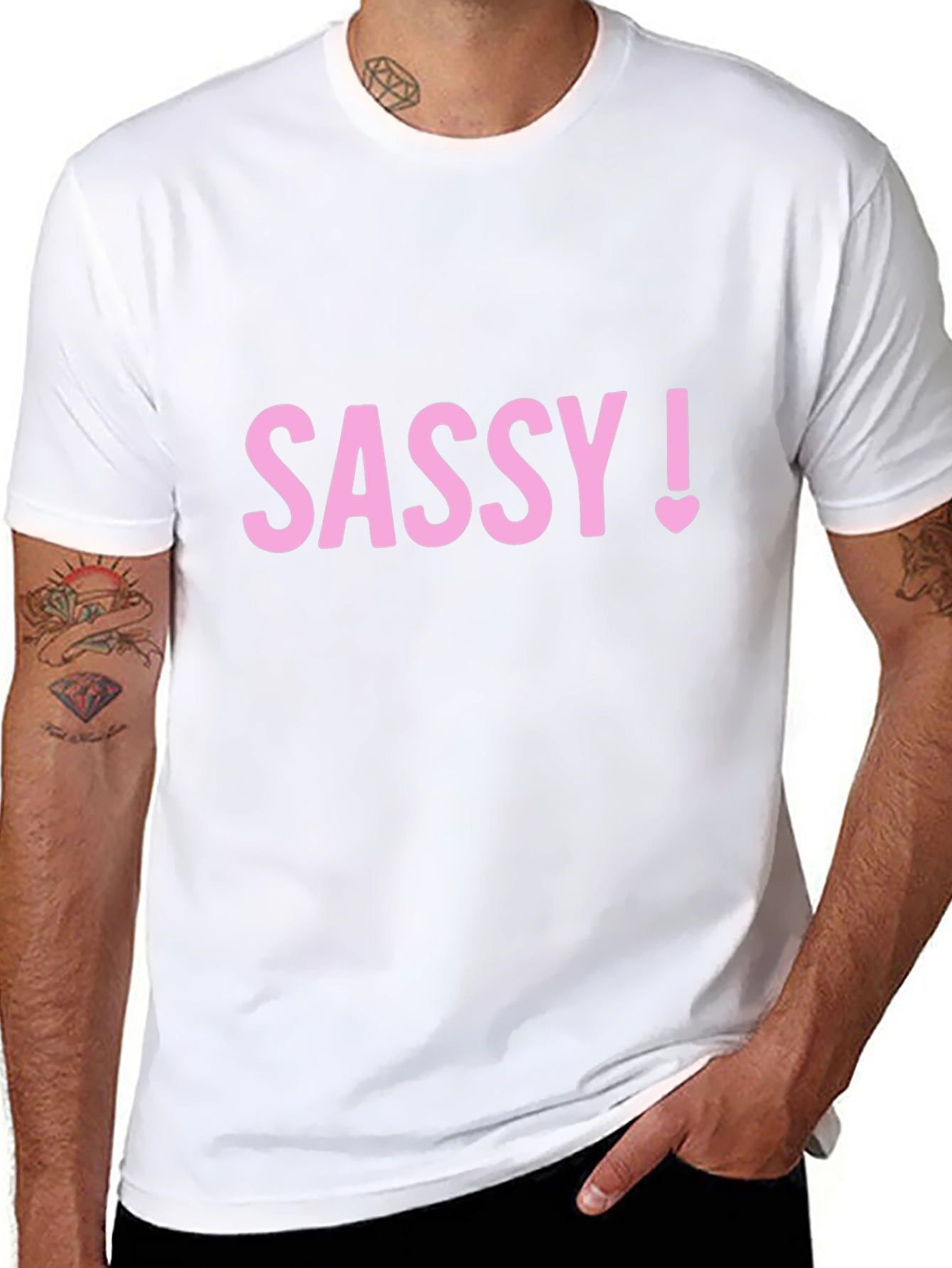 Sassy! Pink Graphic T-Shirt - Black