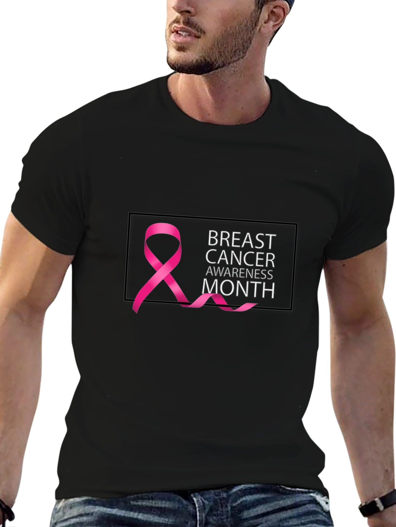 Breast Cancer Awareness Month Black T-Shirt