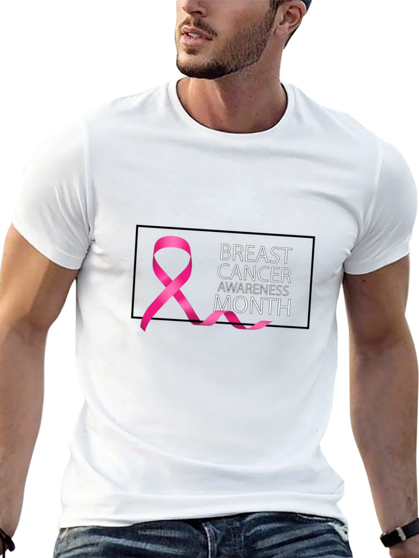 Breast Cancer Awareness Month Black T-Shirt