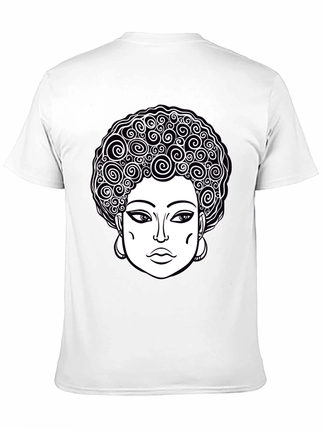 Afro Queen Graphic Tee - Black Unisex T-Shirt