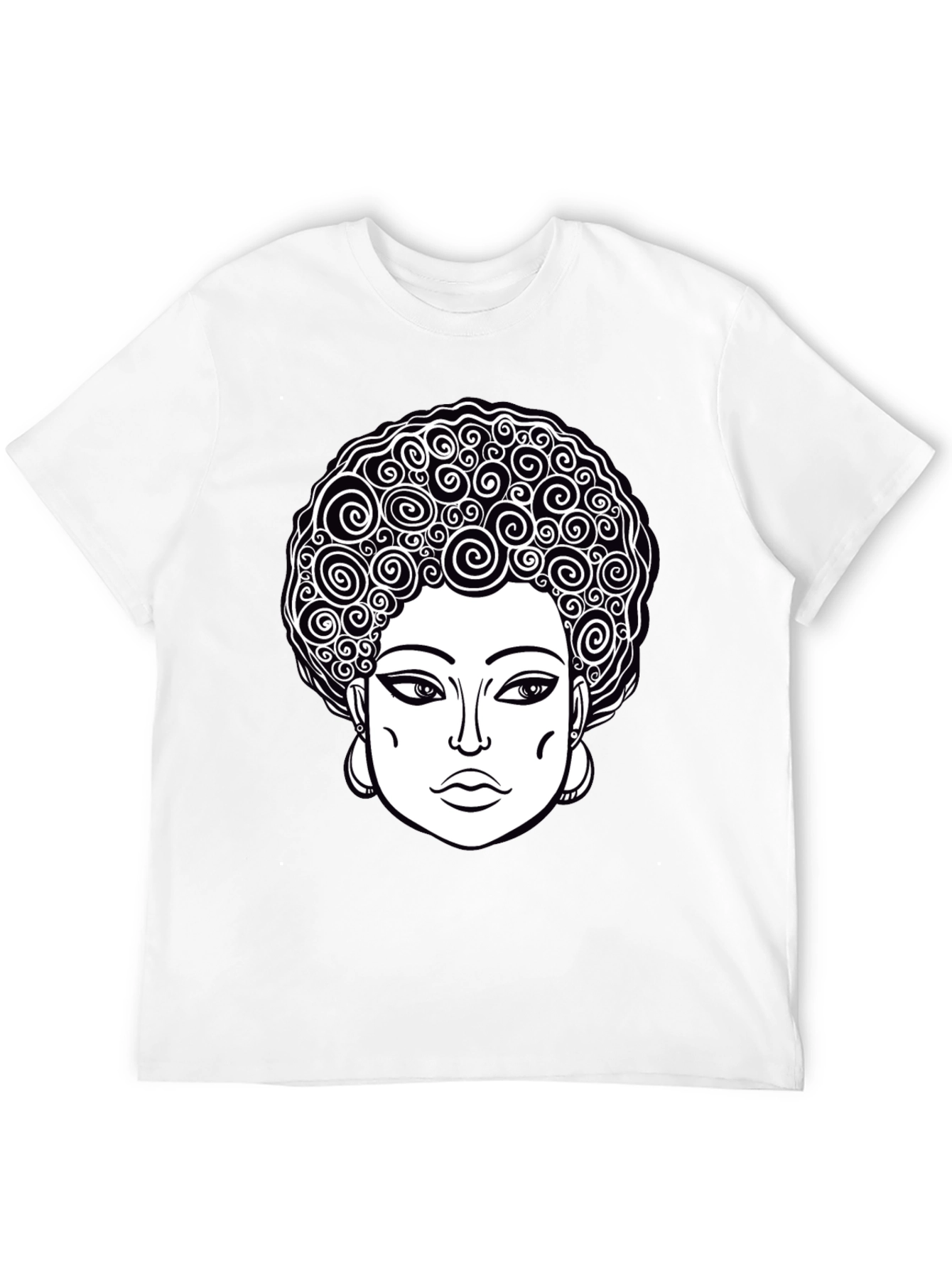 Afro Queen Graphic Tee - Black Unisex T-Shirt