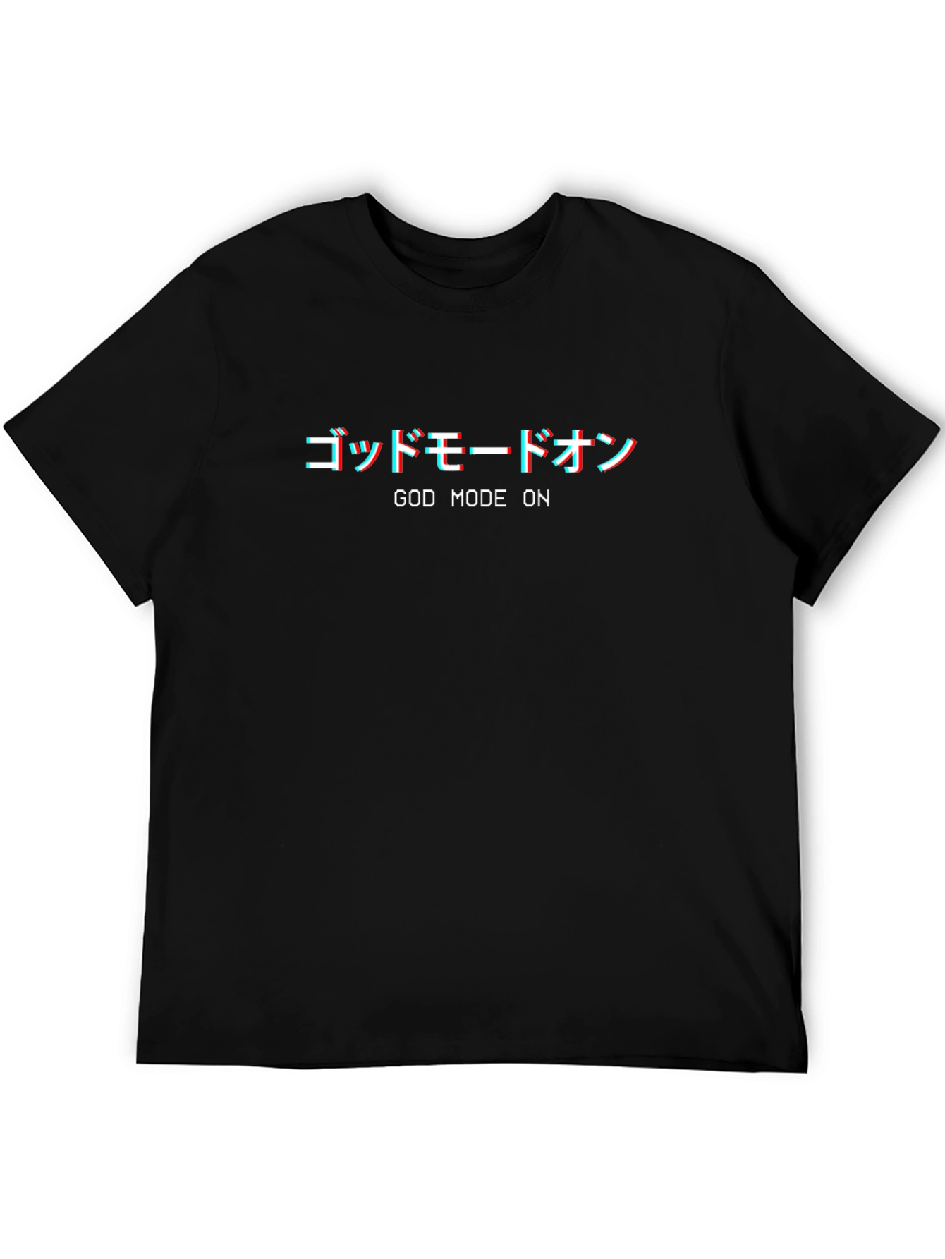 God Mode On Graphic Tee - Black