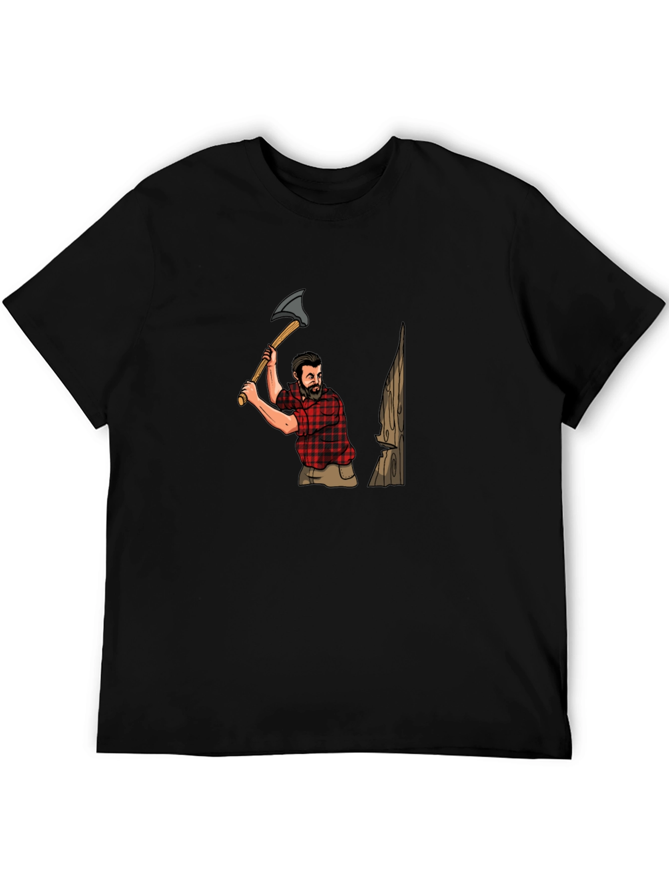 Lumberjack Graphic Tee - Mens Black T-Shirt