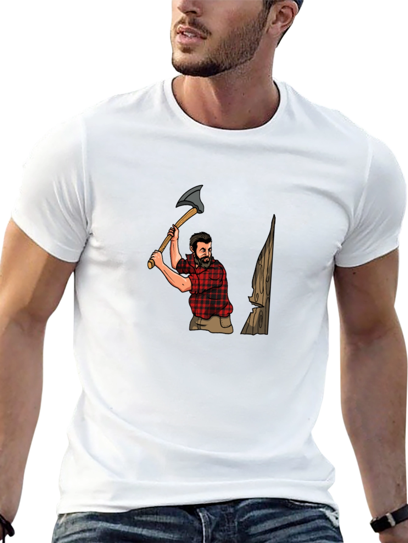 Lumberjack Graphic Tee - Mens Black T-Shirt