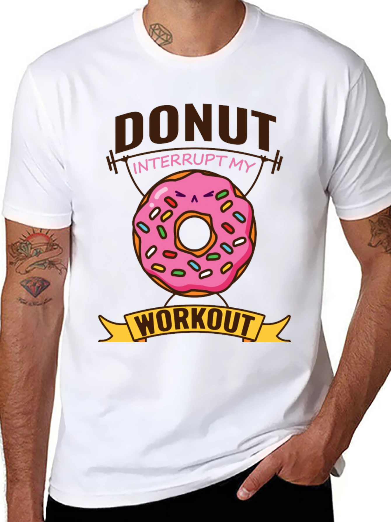 Donut Interrupt My Workout Funny T-Shirt