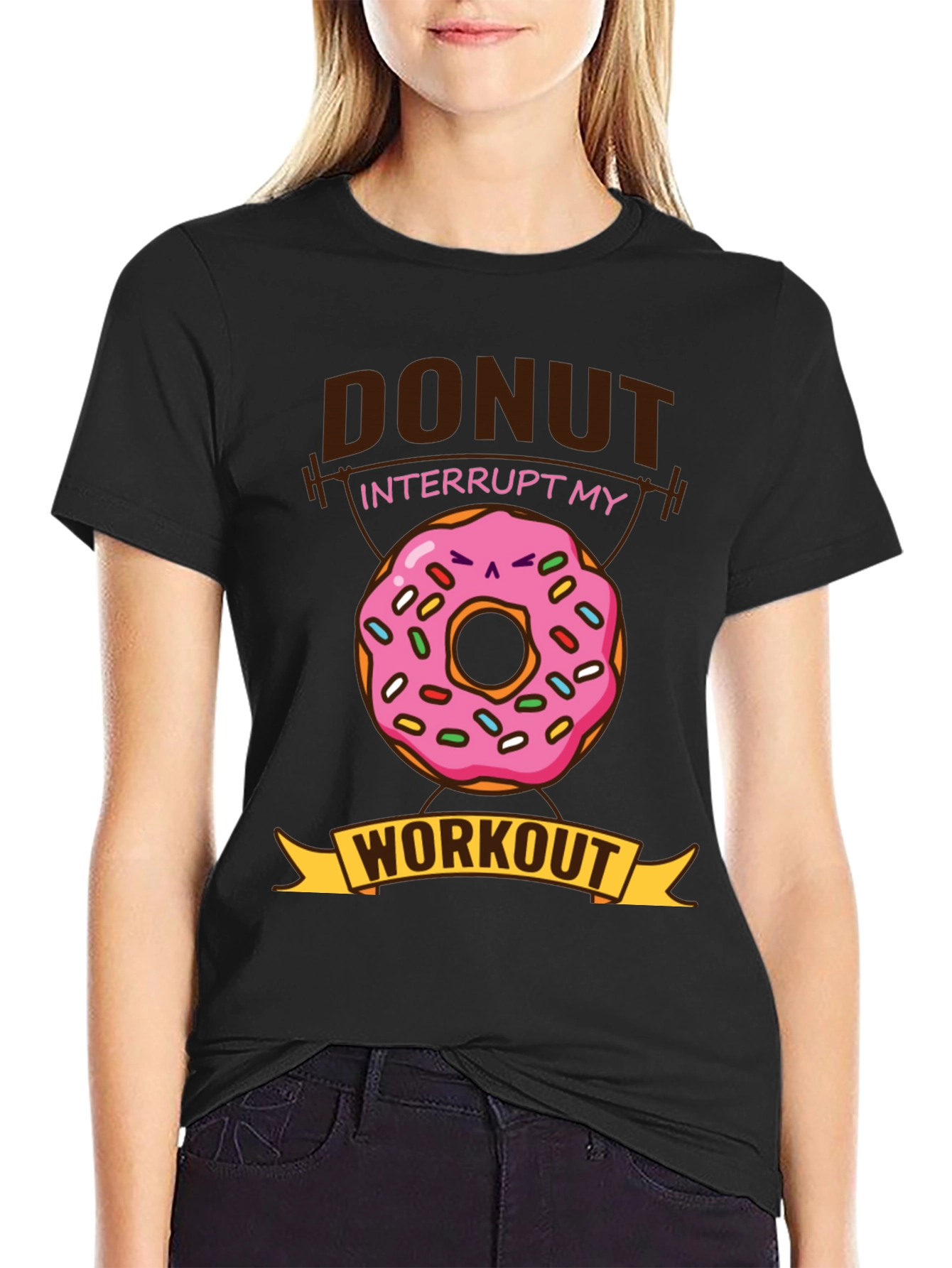 Donut Interrupt My Workout Funny T-Shirt